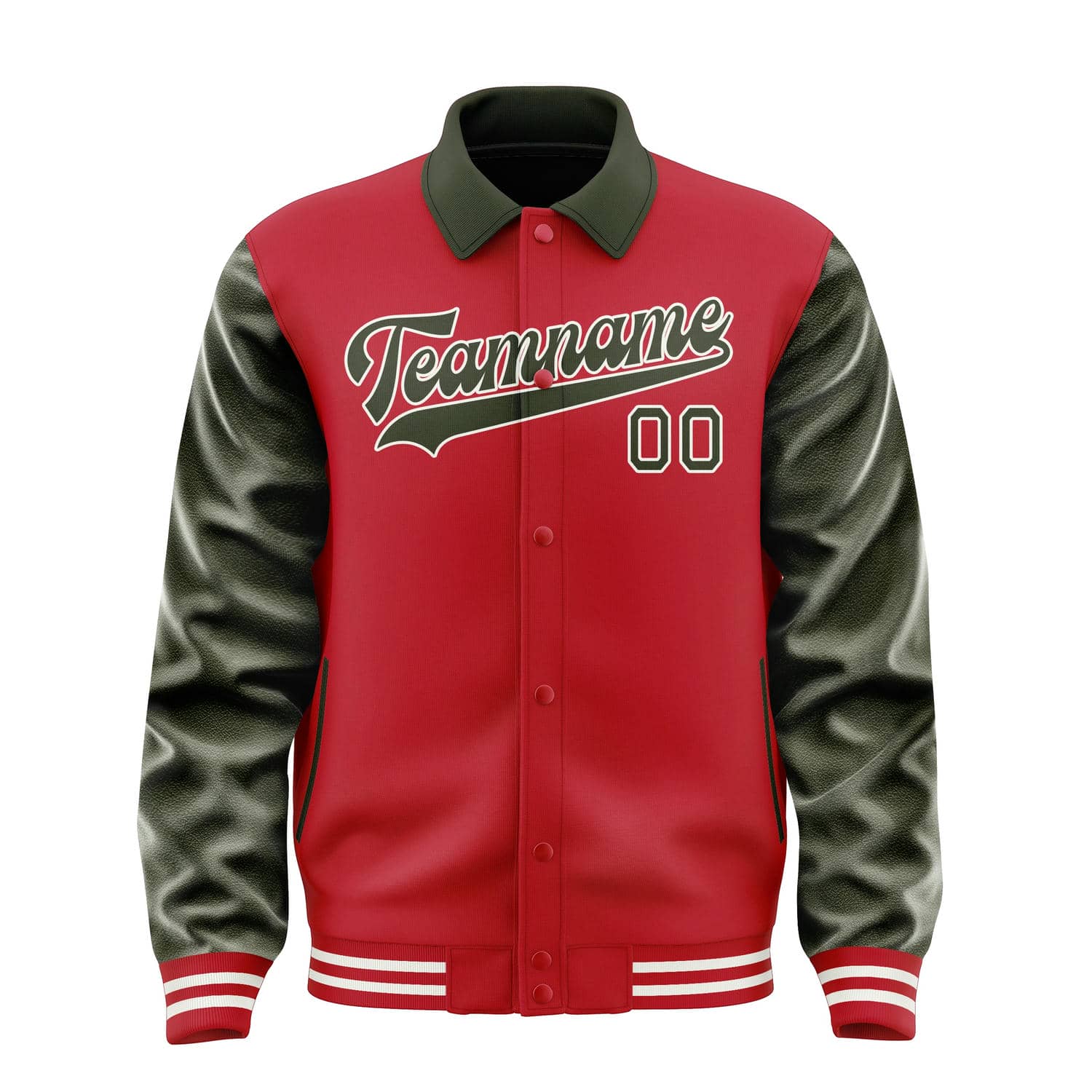 Custom Red Olive Jacket