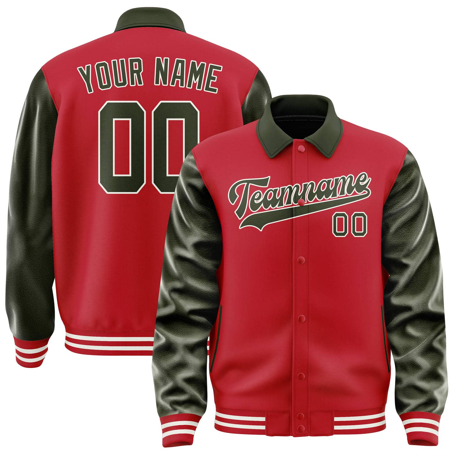 Custom Red Olive Jacket