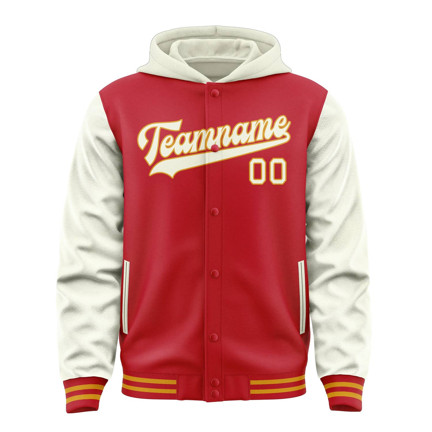 Custom Red Cream Jacket
