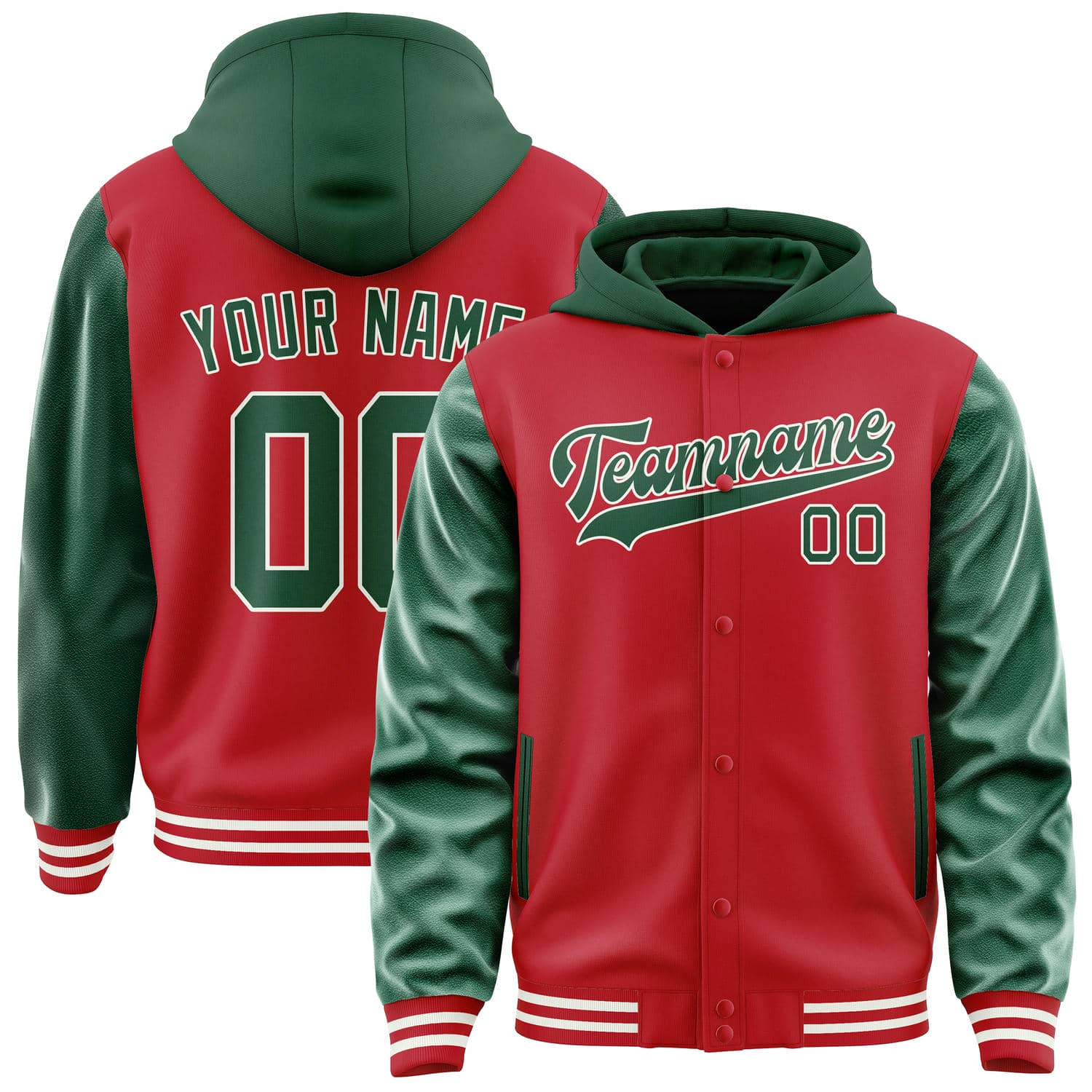 Custom Red Green Jacket