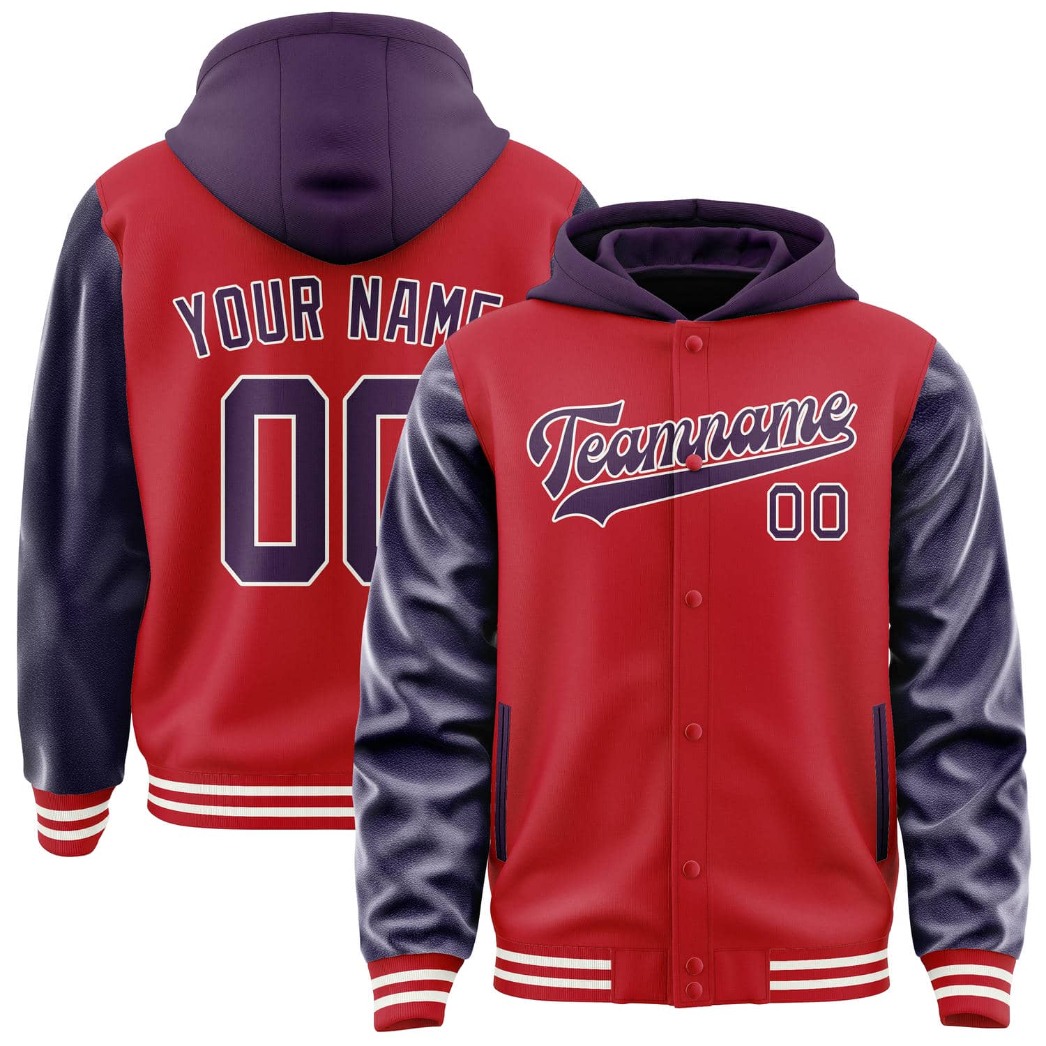 Custom Red Purple Jacket