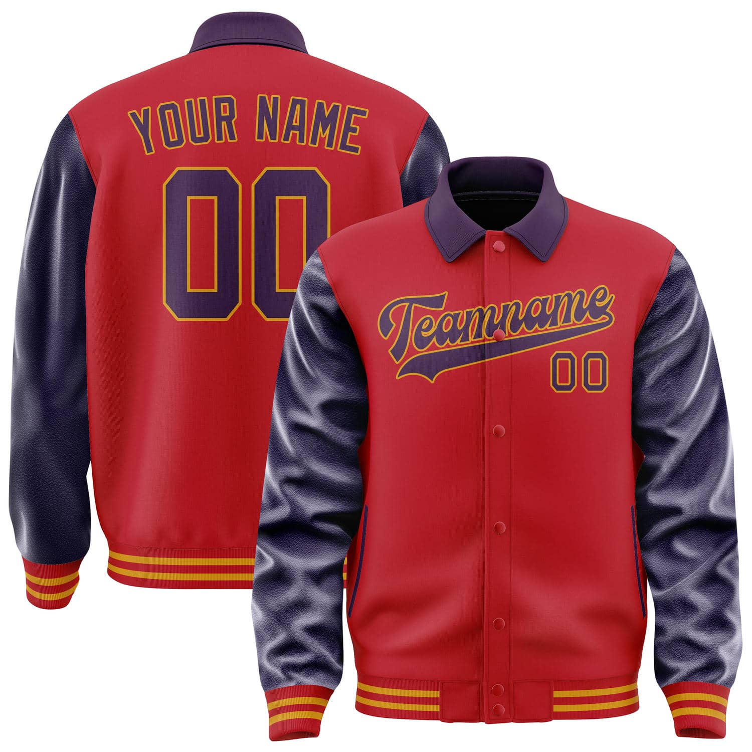 Custom Red Purple Jacket
