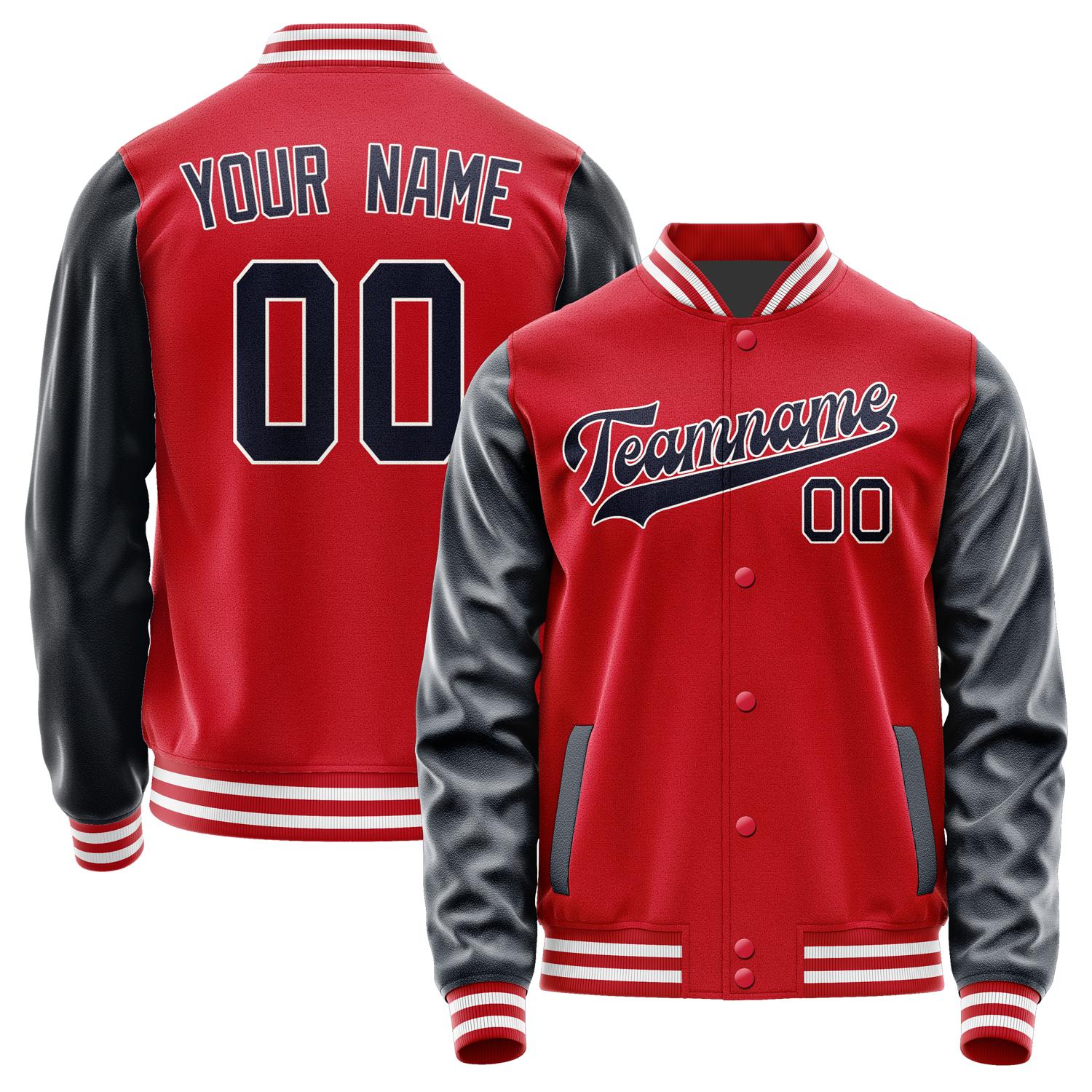 Custom Red Navy Jacket JA1414111418B31811