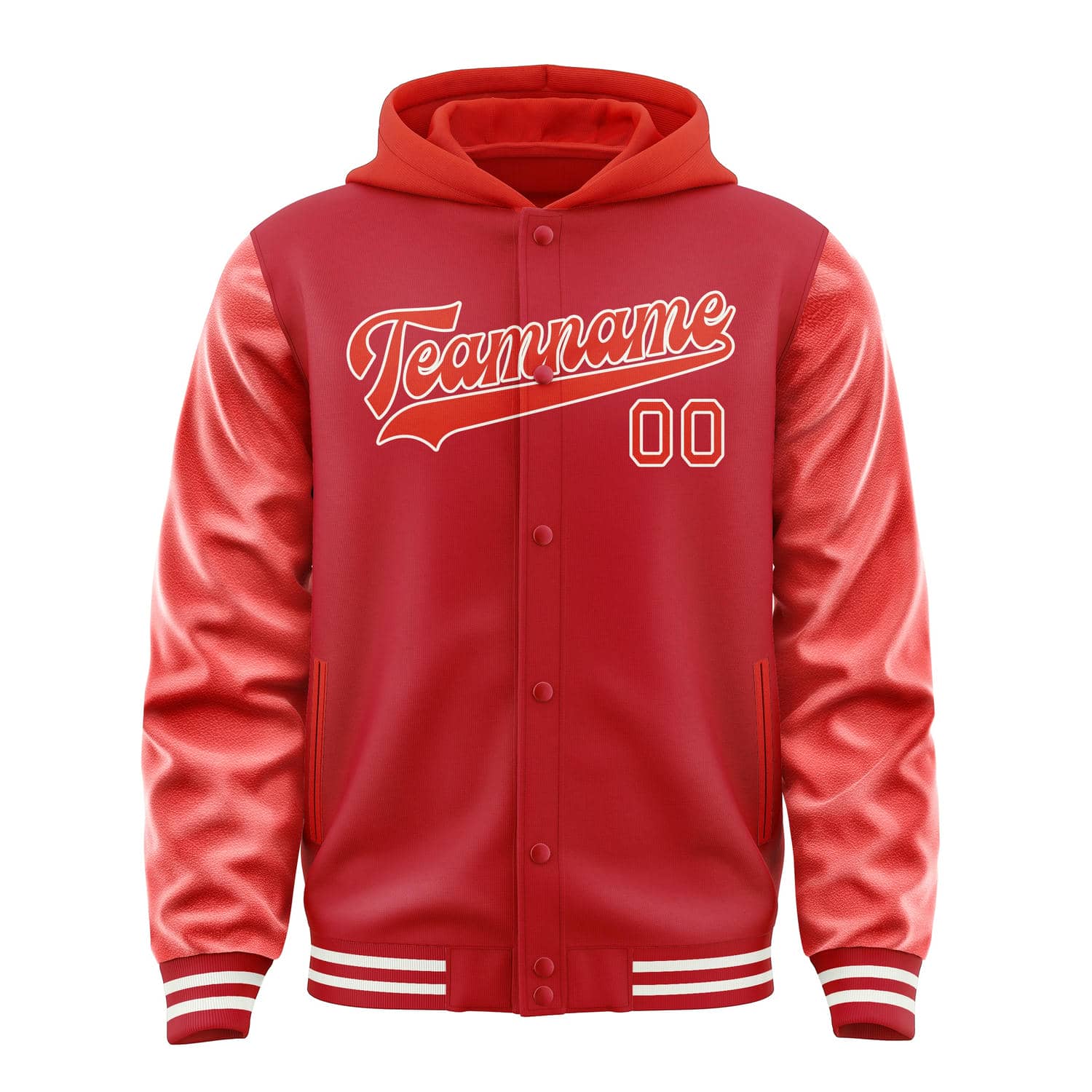 Custom Red Orange Red Jacket