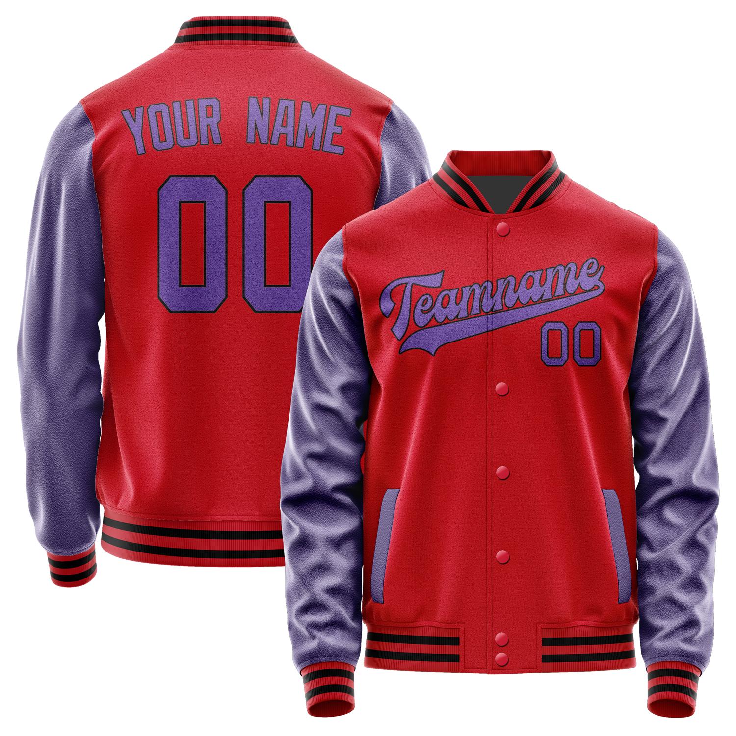 Custom Red Light Purple Jacket JA1414231417B31723