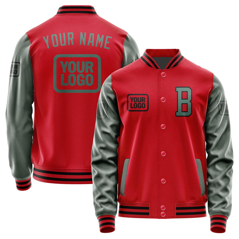 Custom Red Blue Green Jacket JA141427141717272717
