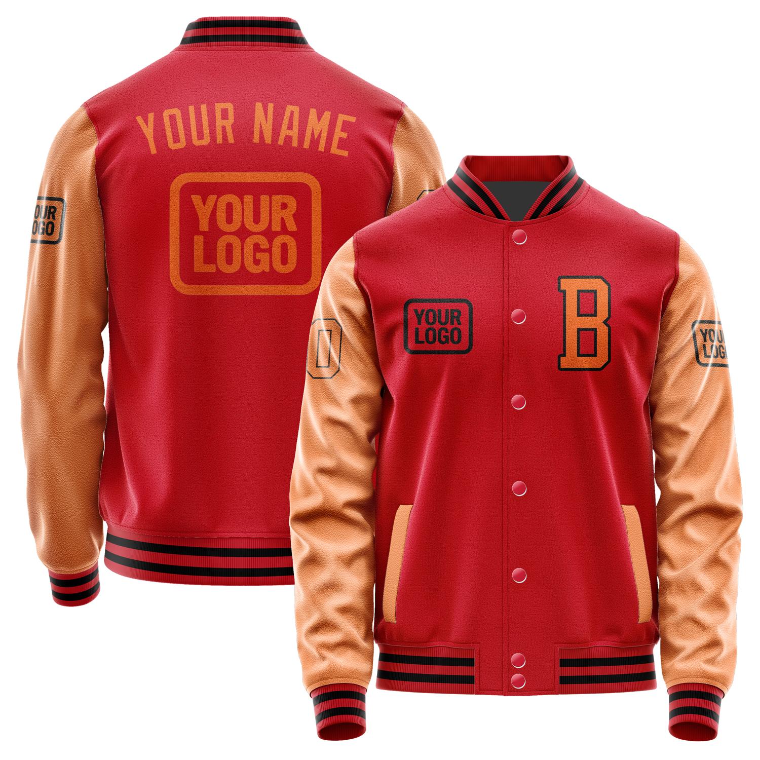 Custom Red Orange Jacket JA141428141717282817