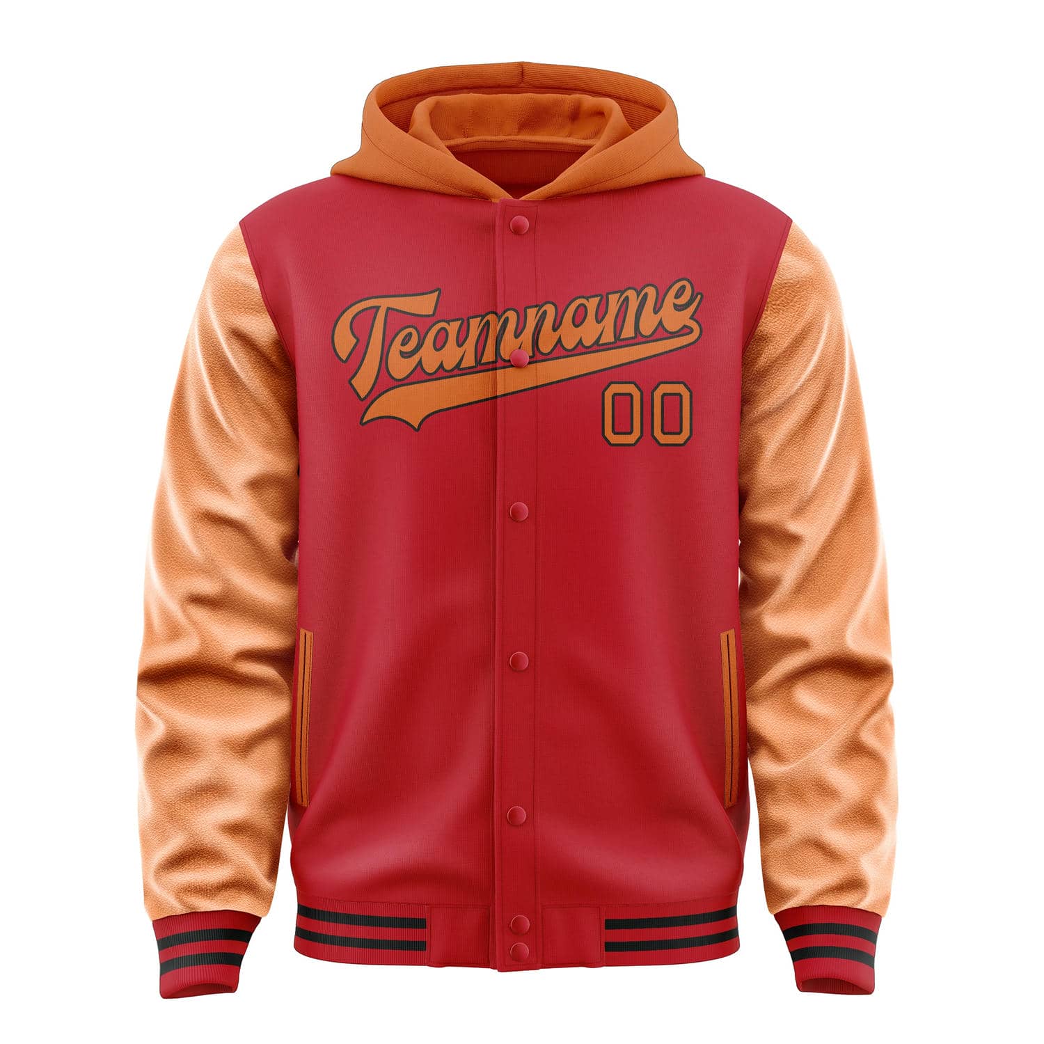 Custom Red Orange Jacket