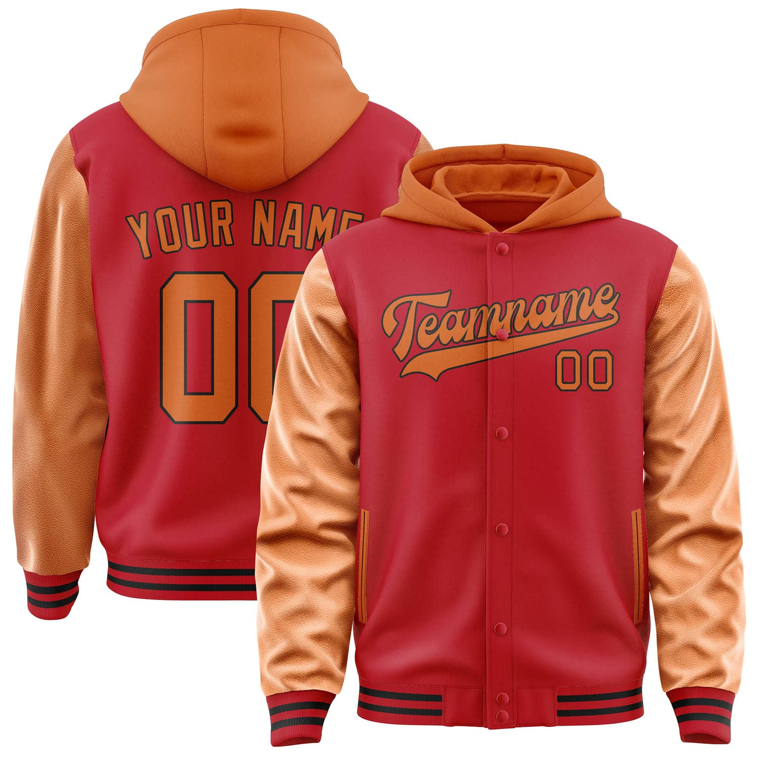 Custom Red Orange Jacket