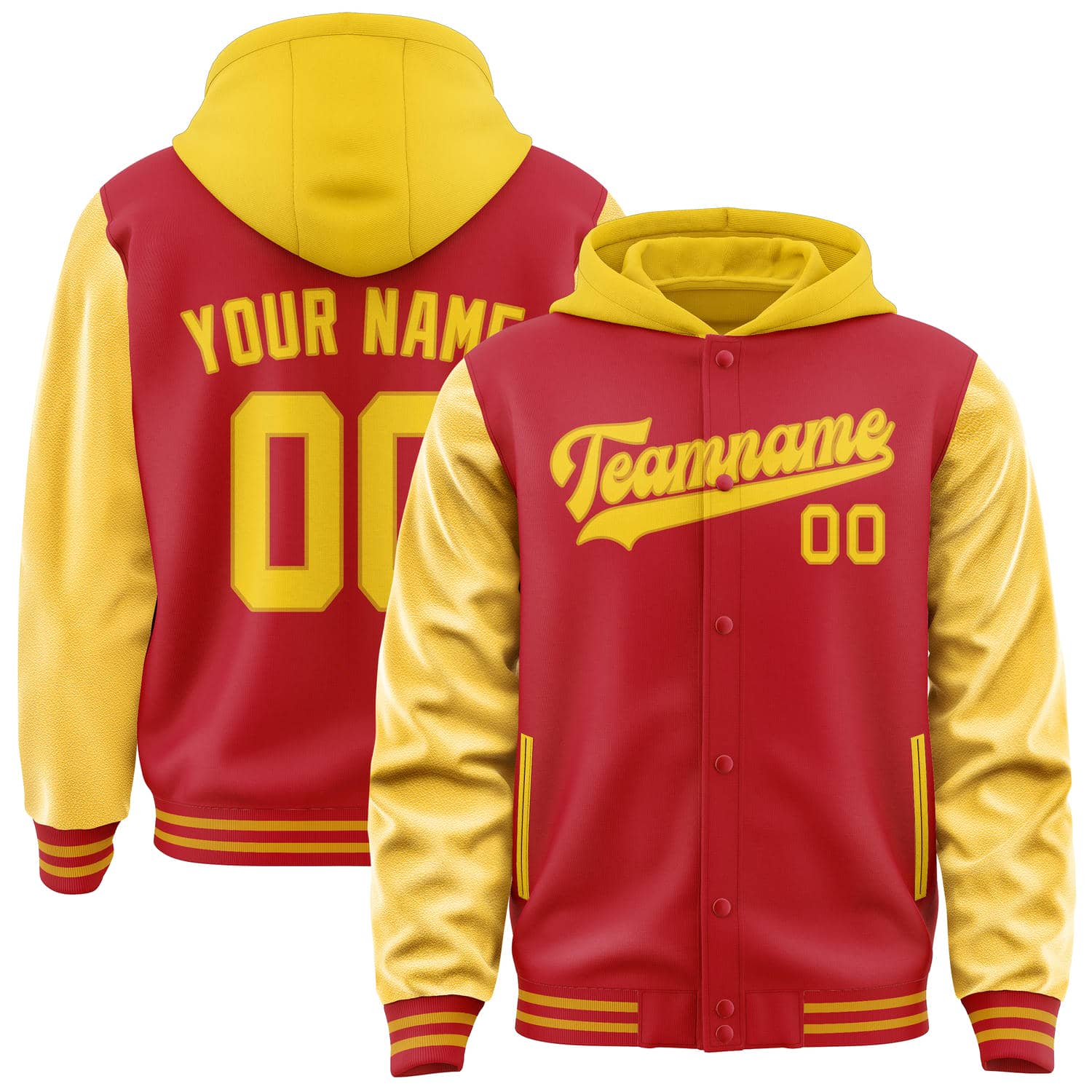 Custom Red Gold Jacket