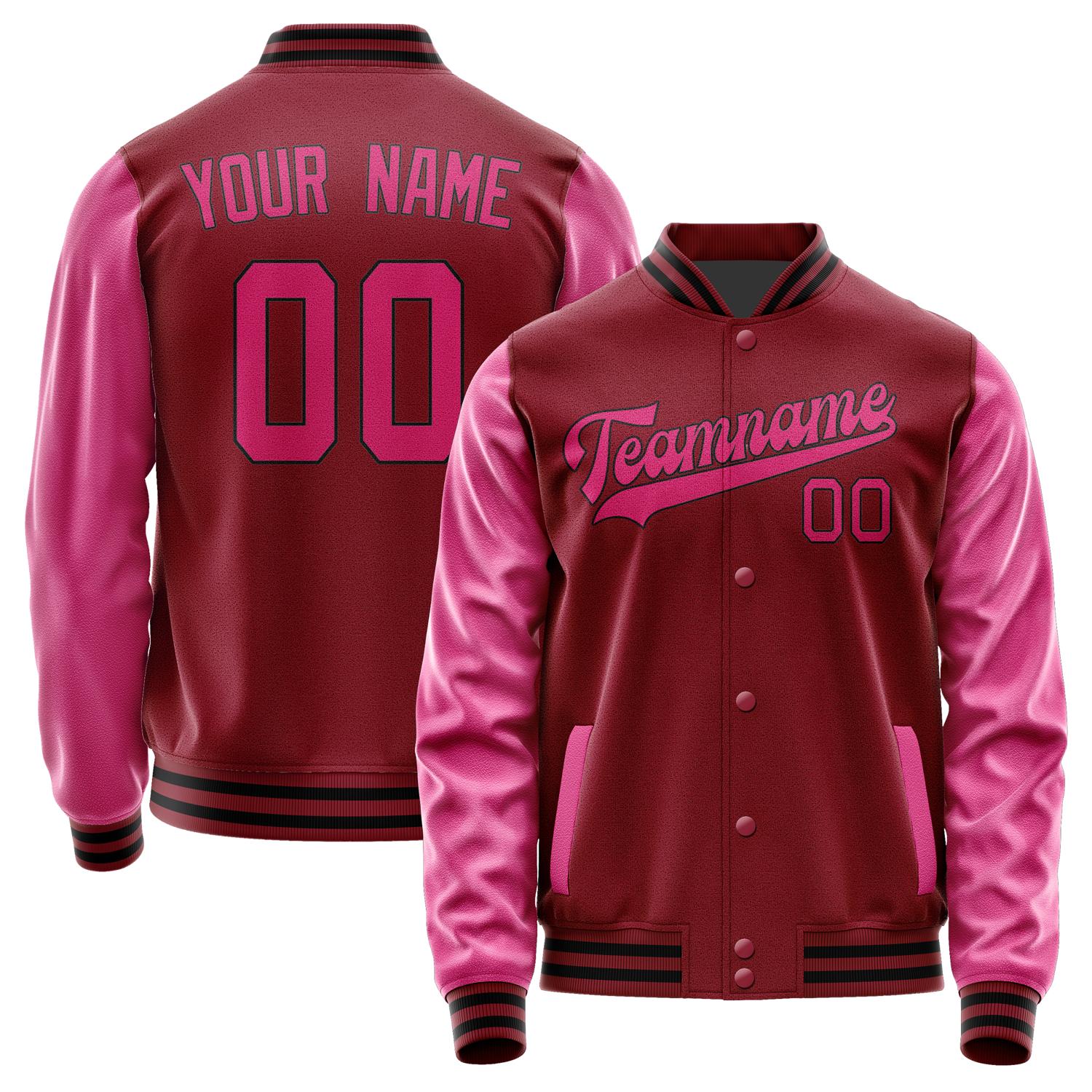 Custom Crimson Red Pink Jacket JA1515131517B31713