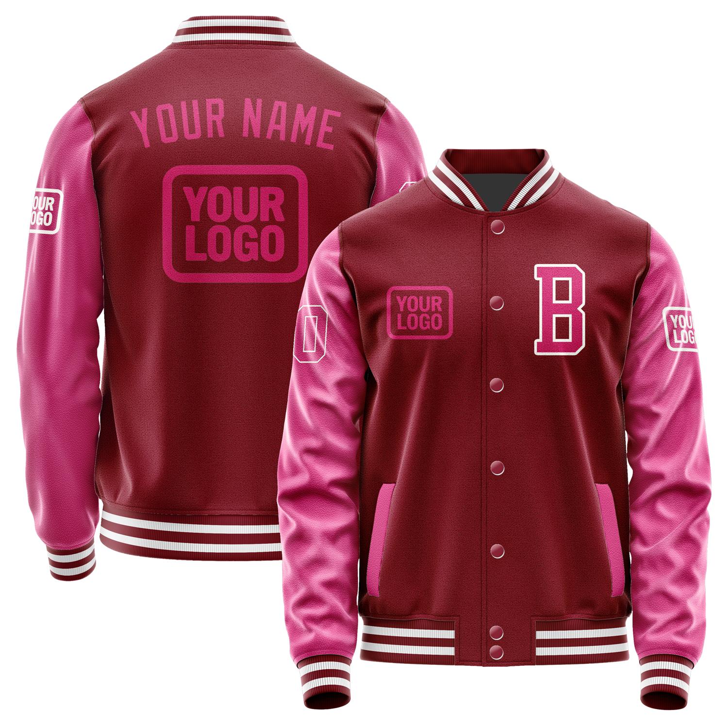 Custom Crimson Red Pink Jacket JA151513151818131318