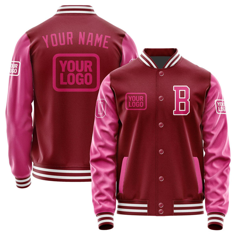 Custom Crimson Red Pink Jacket JA151513151818131318