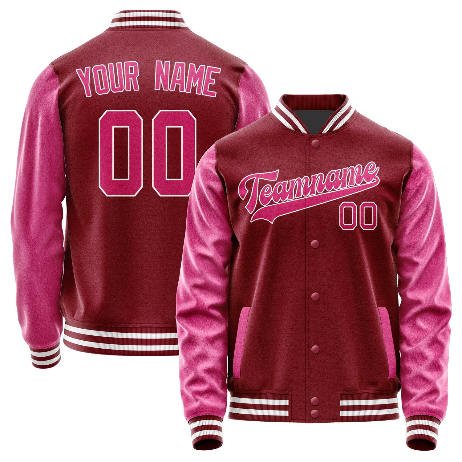 Custom Crimson Red Pink Jacket JA1515131518B31813