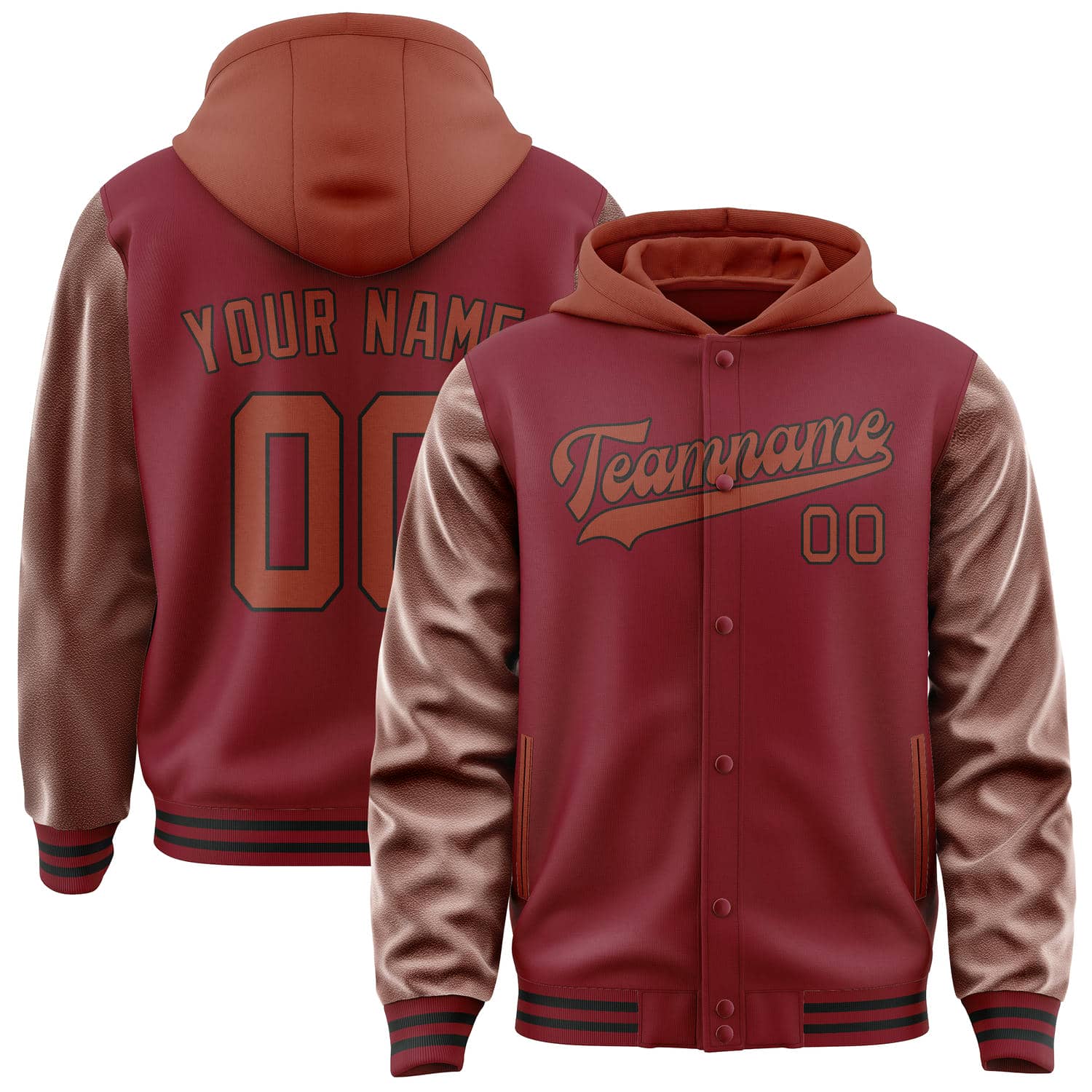 Custom Crimson Red Coral Red Jacket