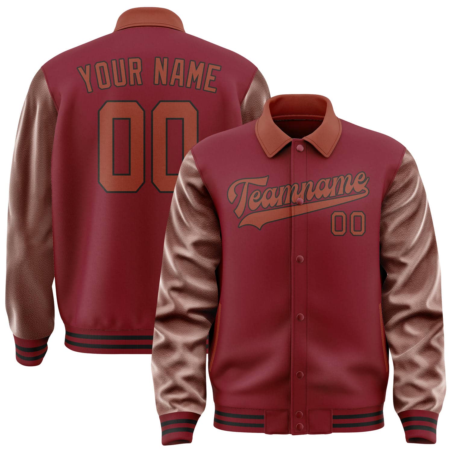 Custom Crimson Red Coral Red Jacket