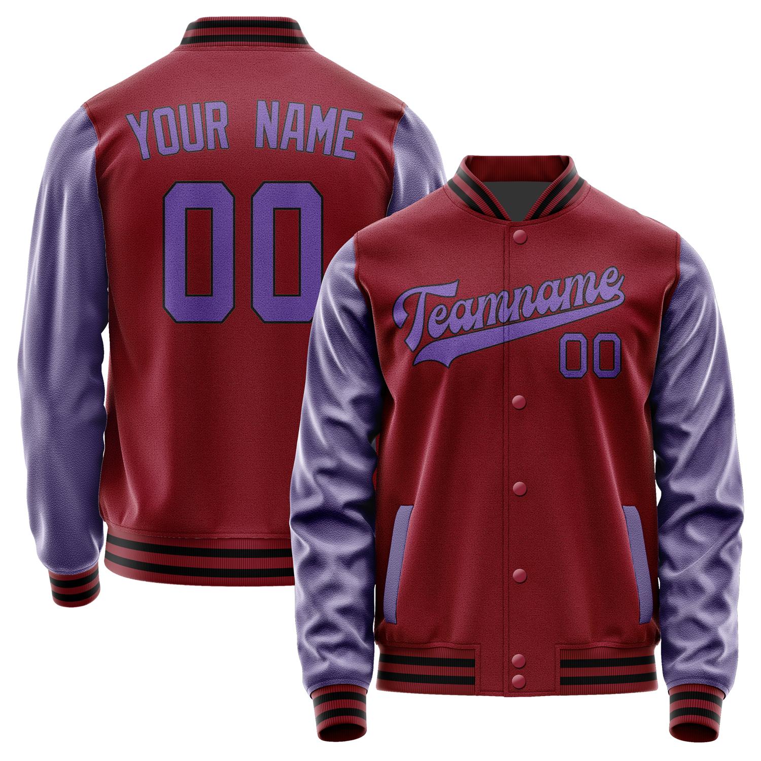 Custom Crimson Red Light Purple Jacket JA1515231517B31723