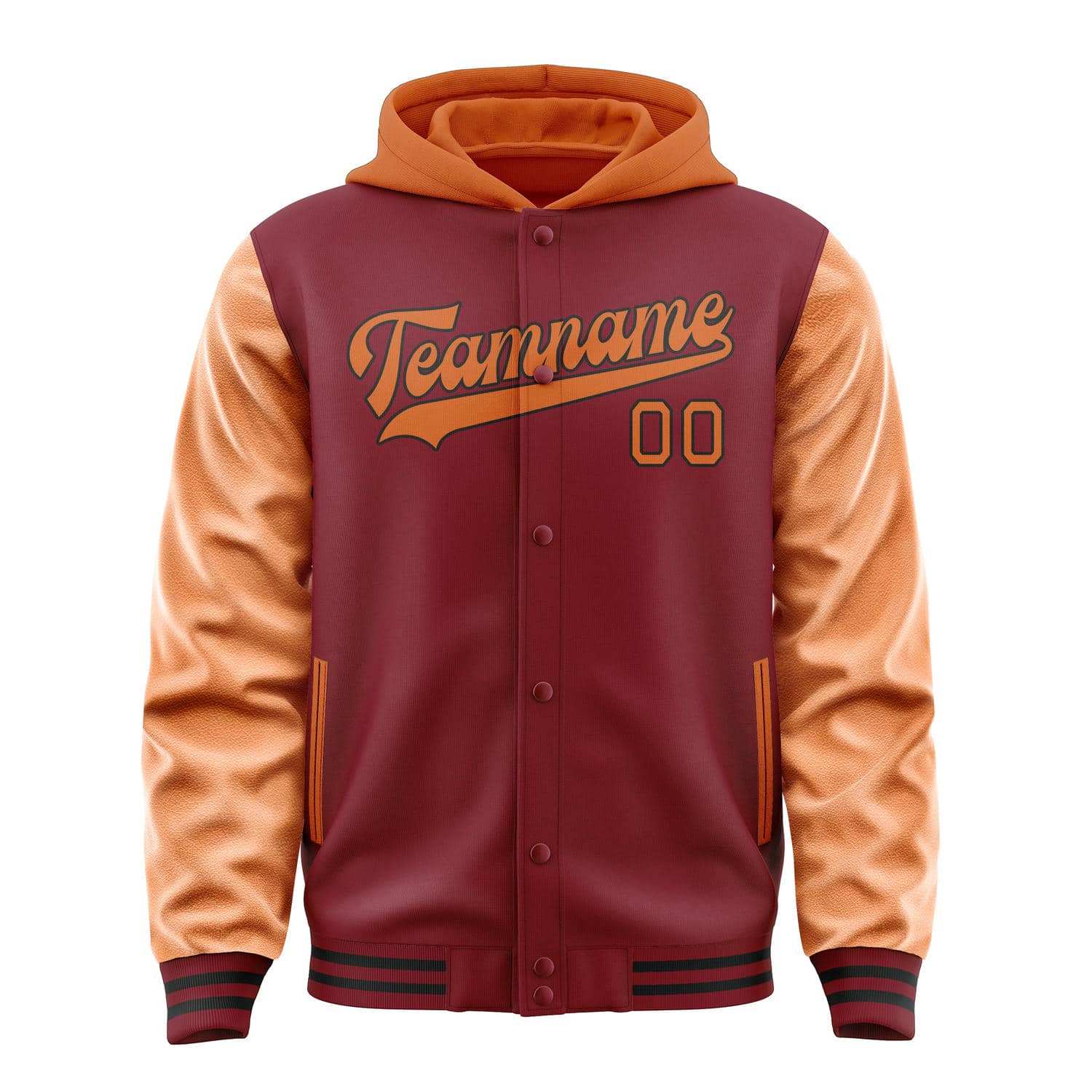 Custom Crimson Red Orange Jacket