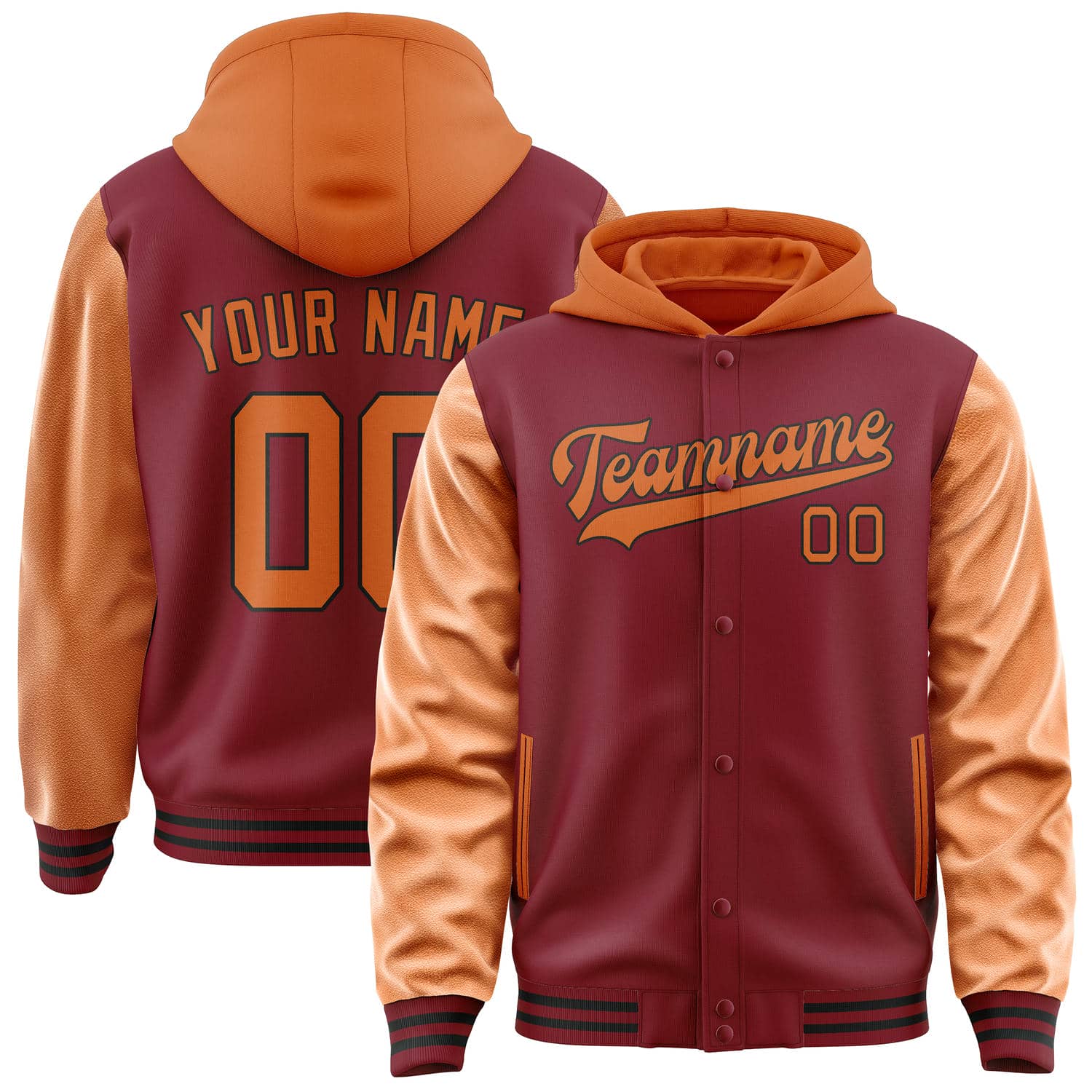 Custom Crimson Red Orange Jacket