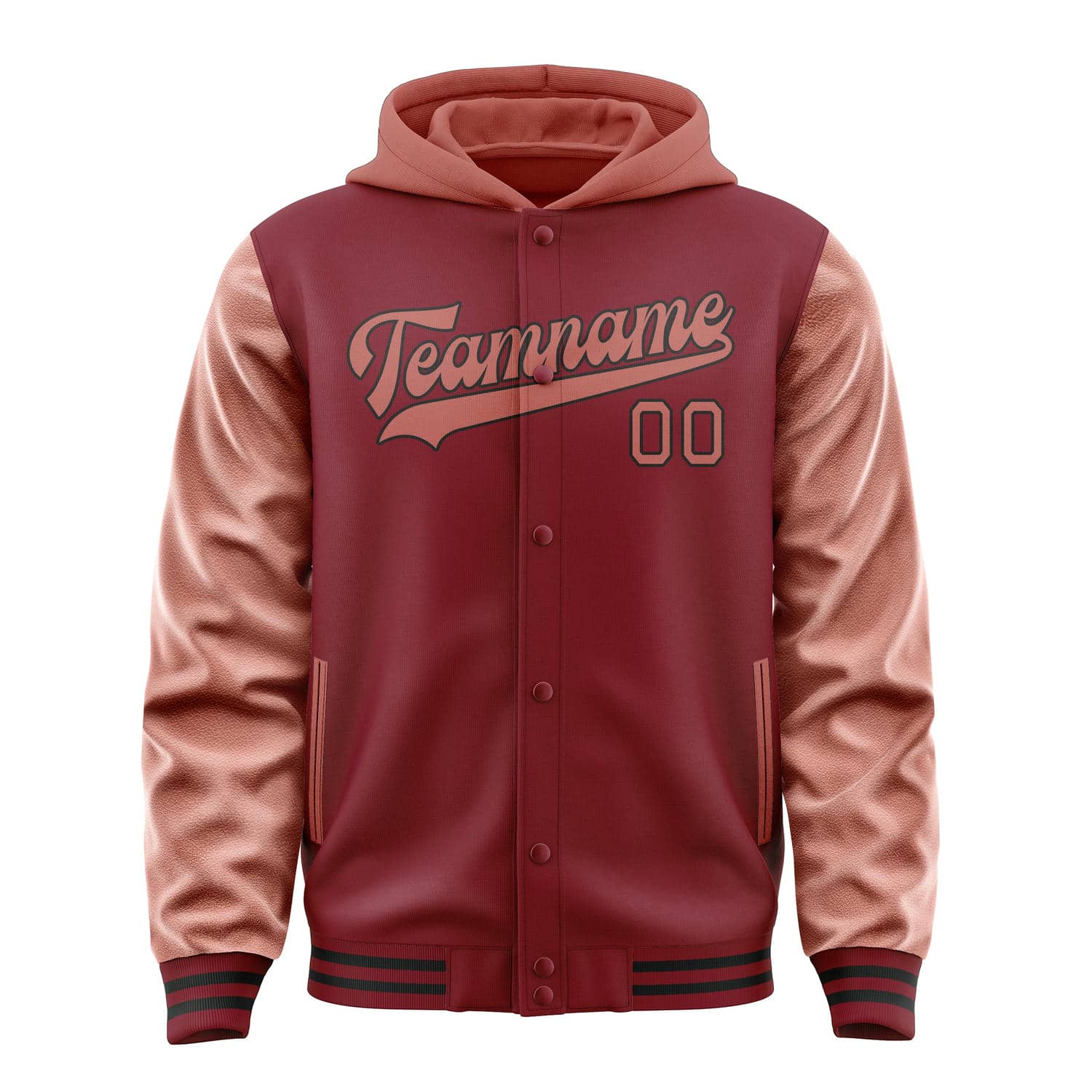 Custom Crimson Red Copper Rose Jacket
