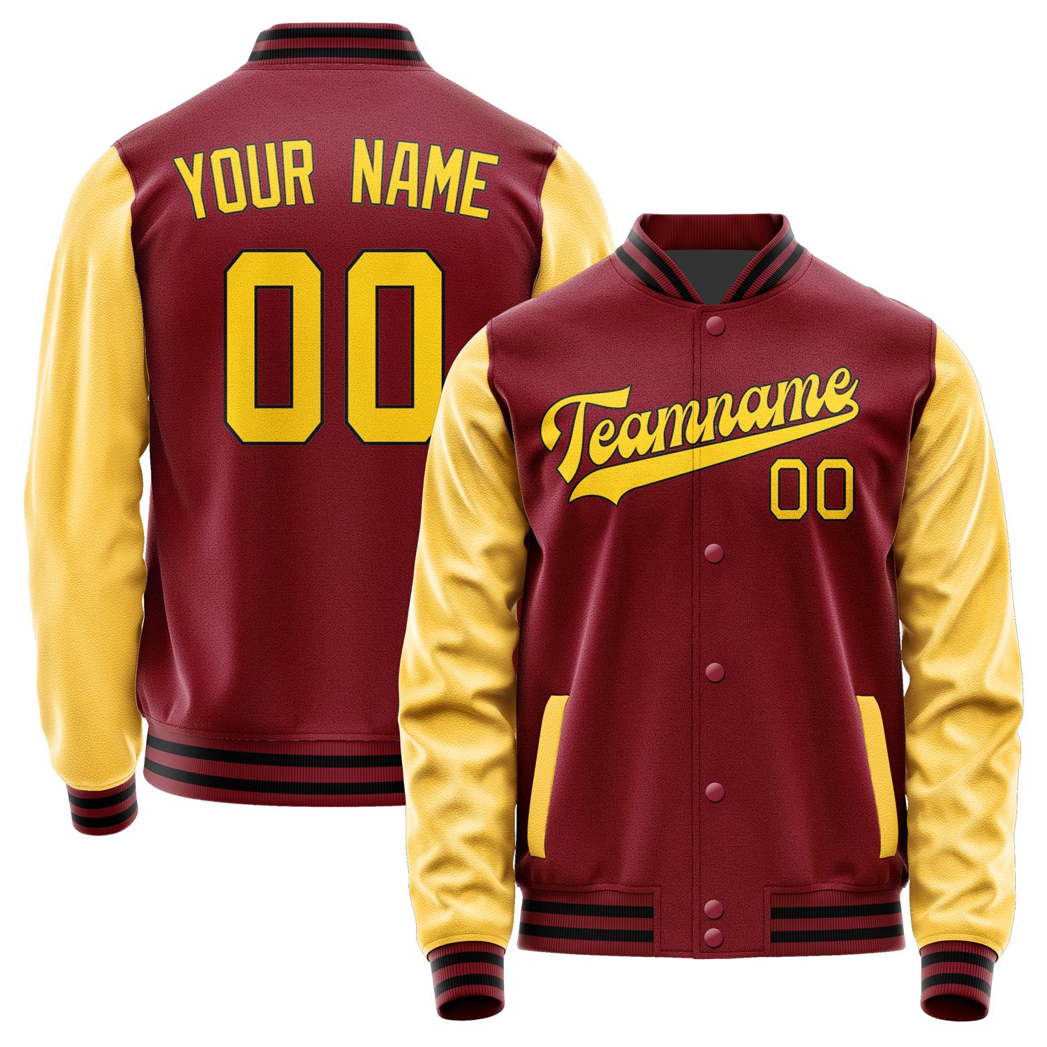 Custom Crimson Red Gold Jacket JA1515301517B31730
