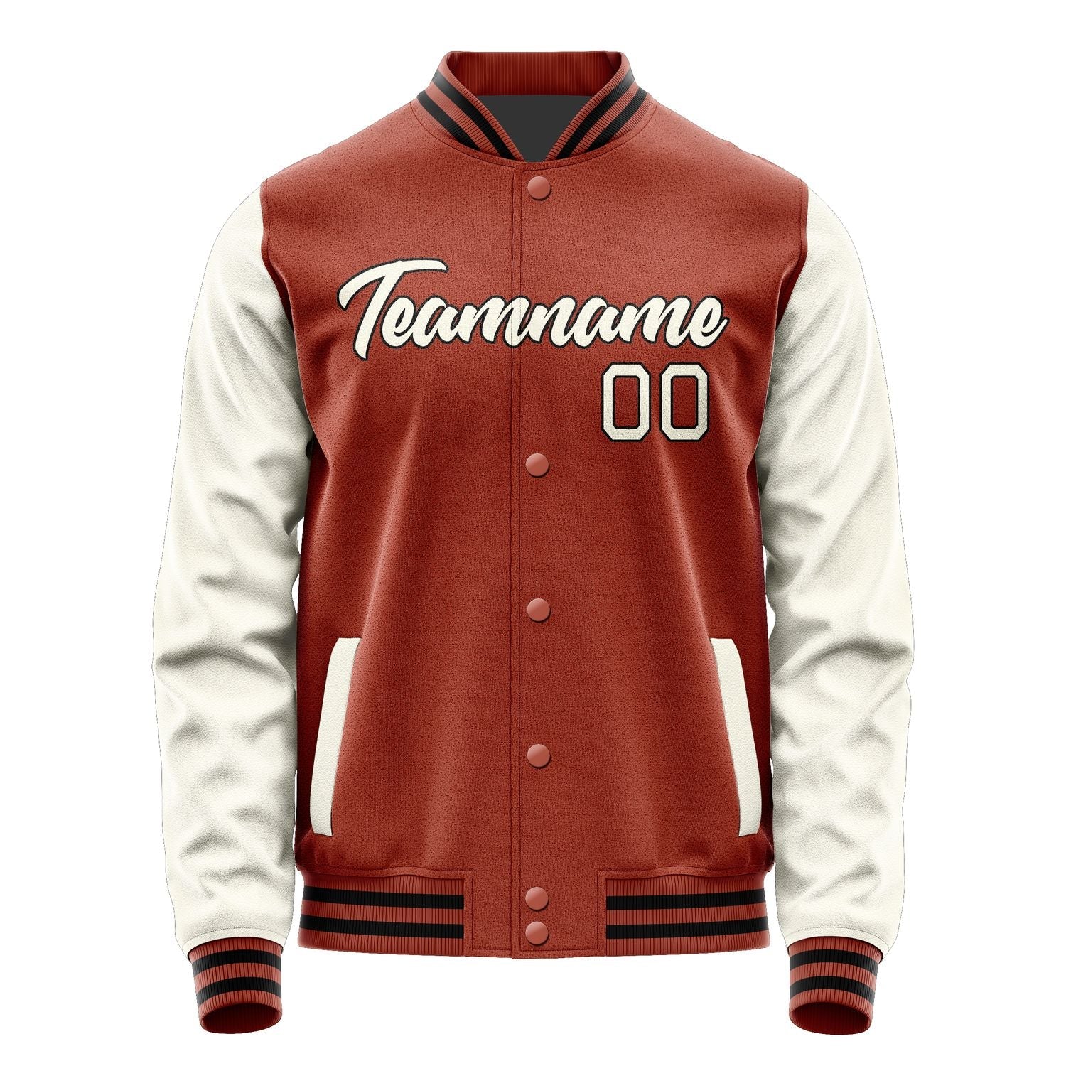 Custom Coral Red Cream Jacket JA1616031617B21703