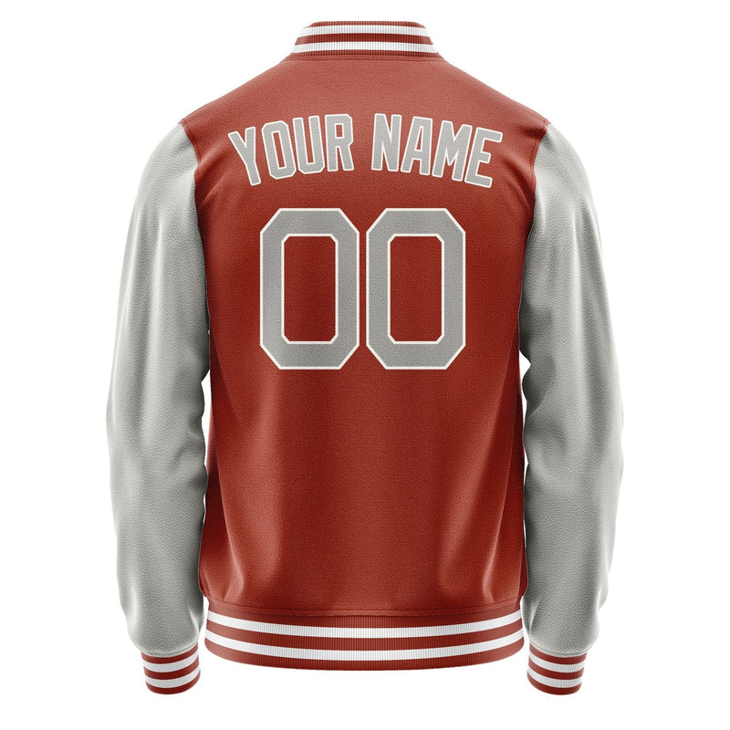 Custom Coral Red Gray Jacket JA1616041618B21804