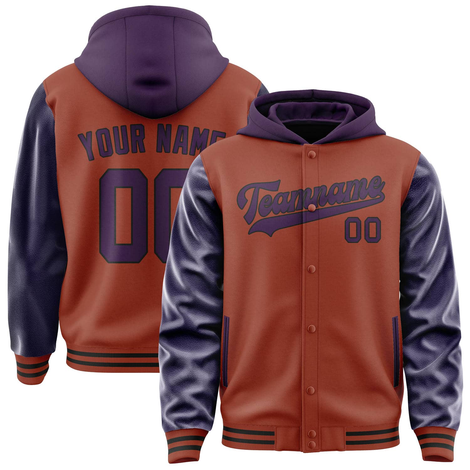 Custom Coral Red Purple Jacket