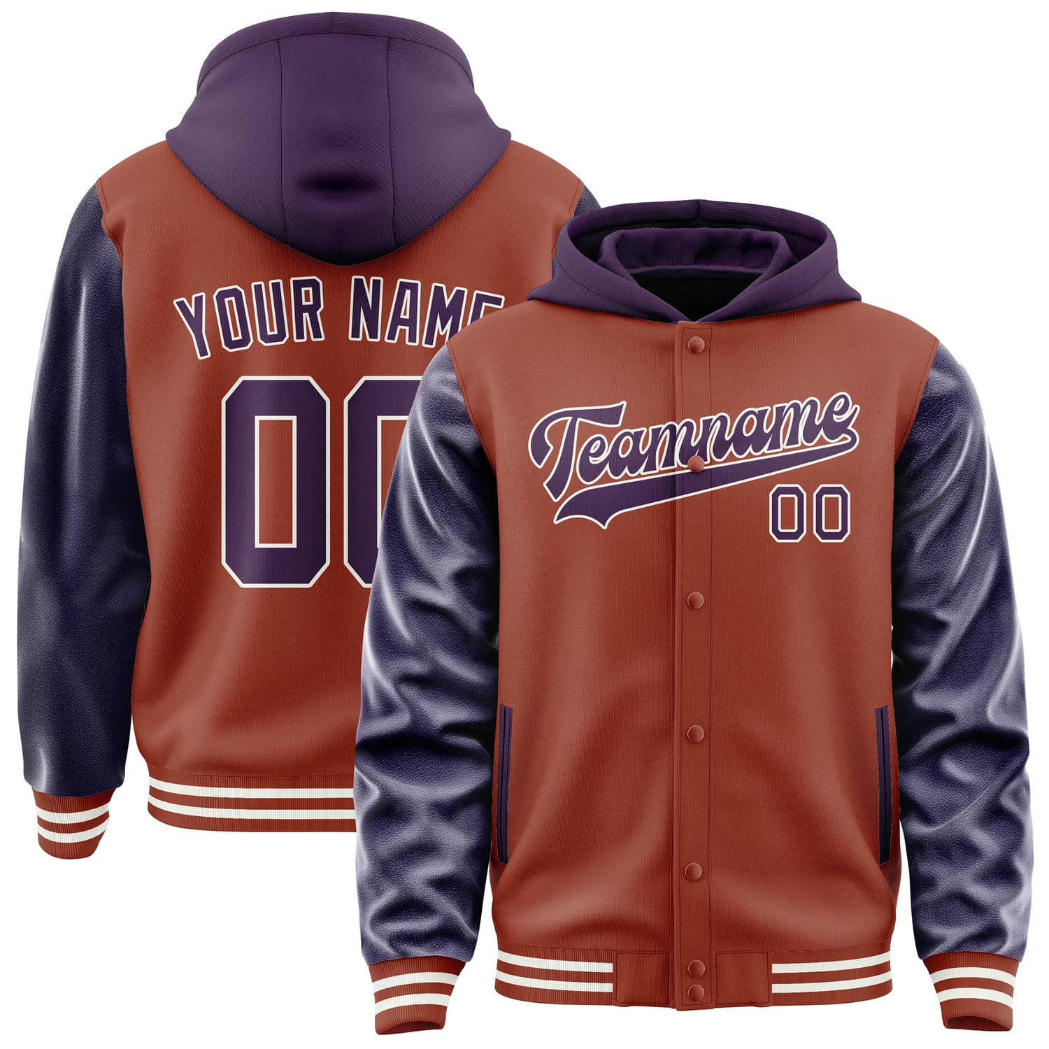 Custom Coral Red Purple Jacket