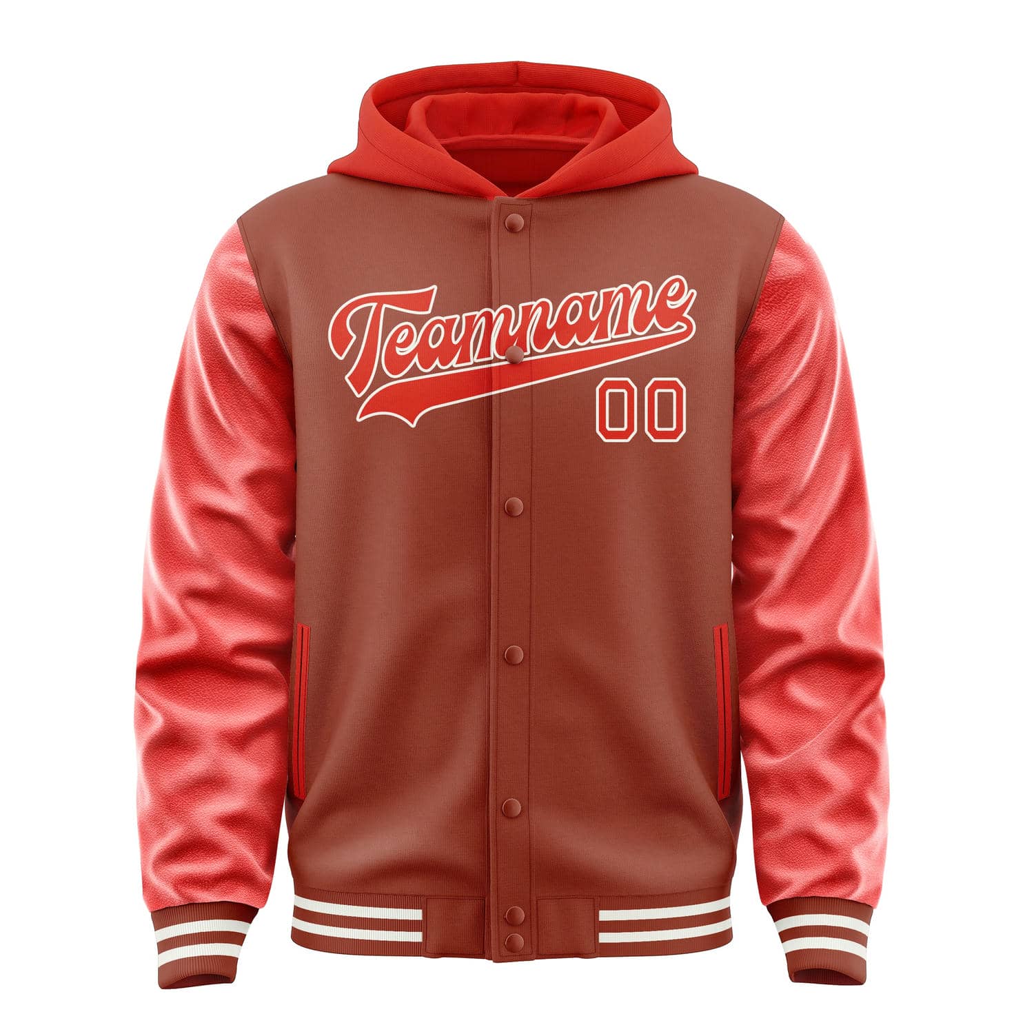 Custom Coral Red Orange Red Jacket