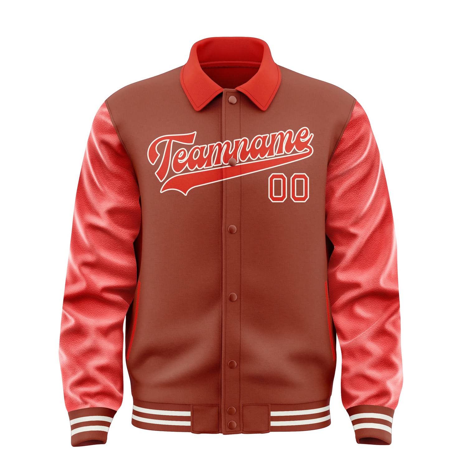 Custom Coral Red Orange Red Jacket