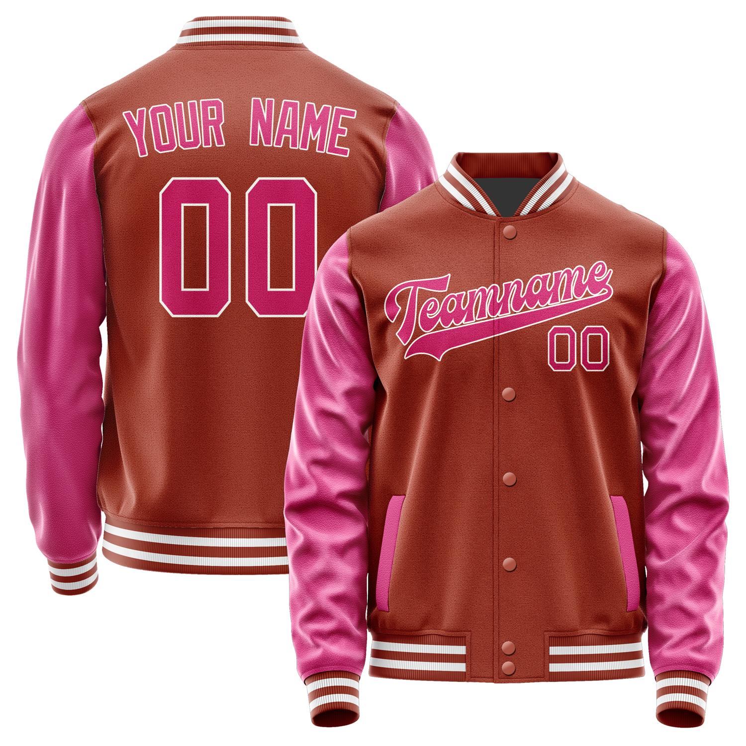 Custom Coral Red Pink Jacket JA1616131618B31813