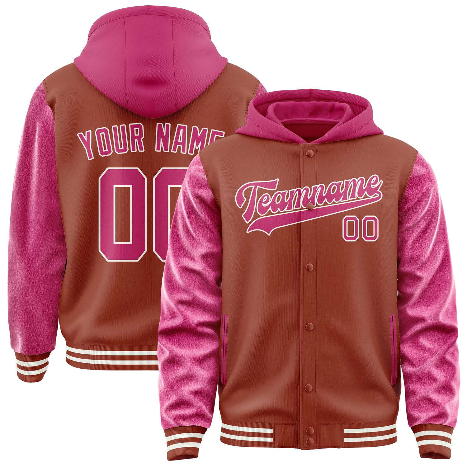 Custom Coral Red Pink Jacket