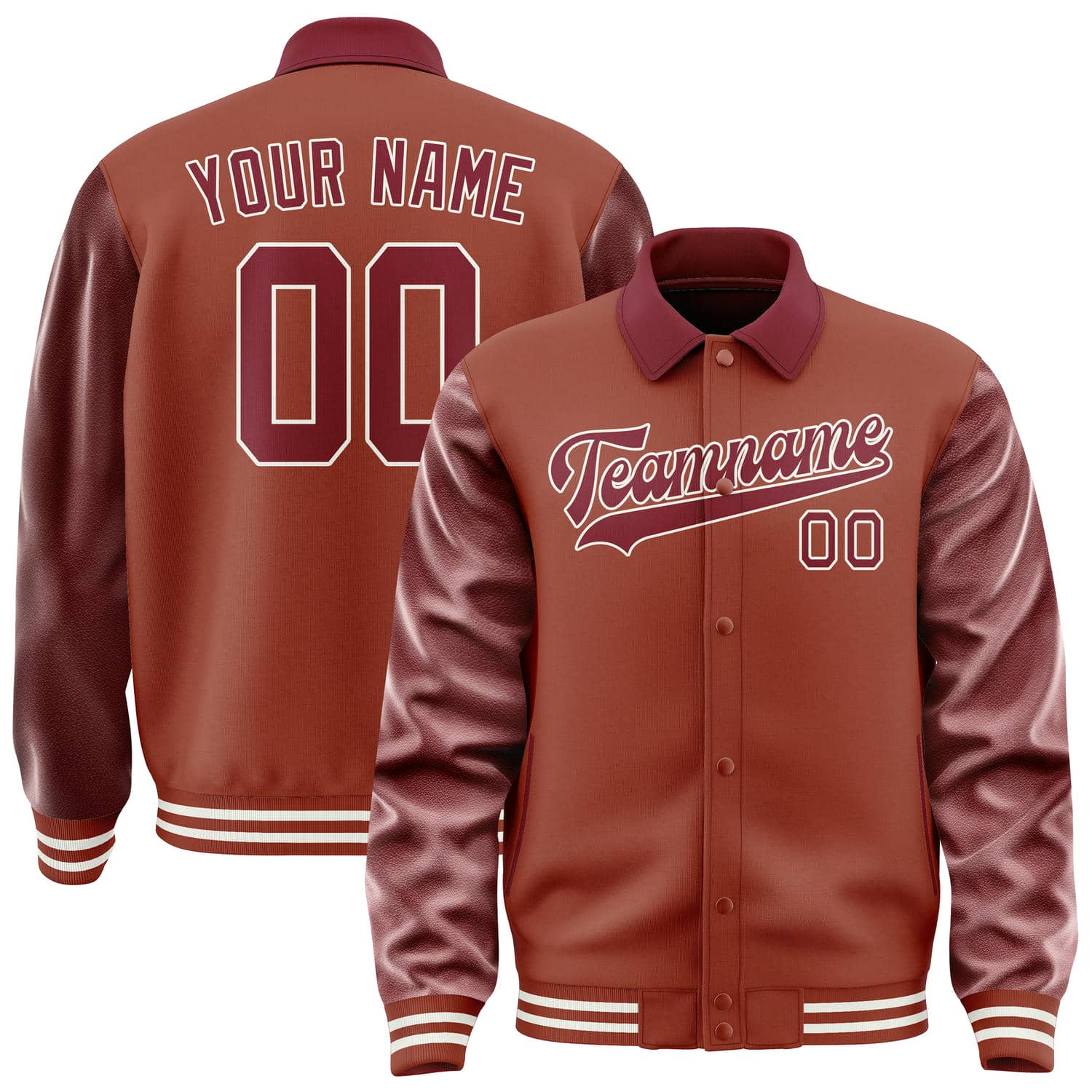 Custom Coral Red Crimson Red Jacket