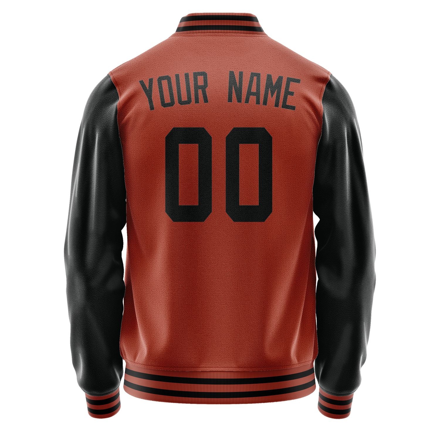 Custom Coral Red Black Jacket JA1616171617B31717