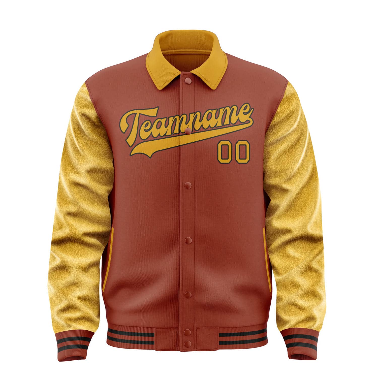 Custom Coral Red Yellow Jacket