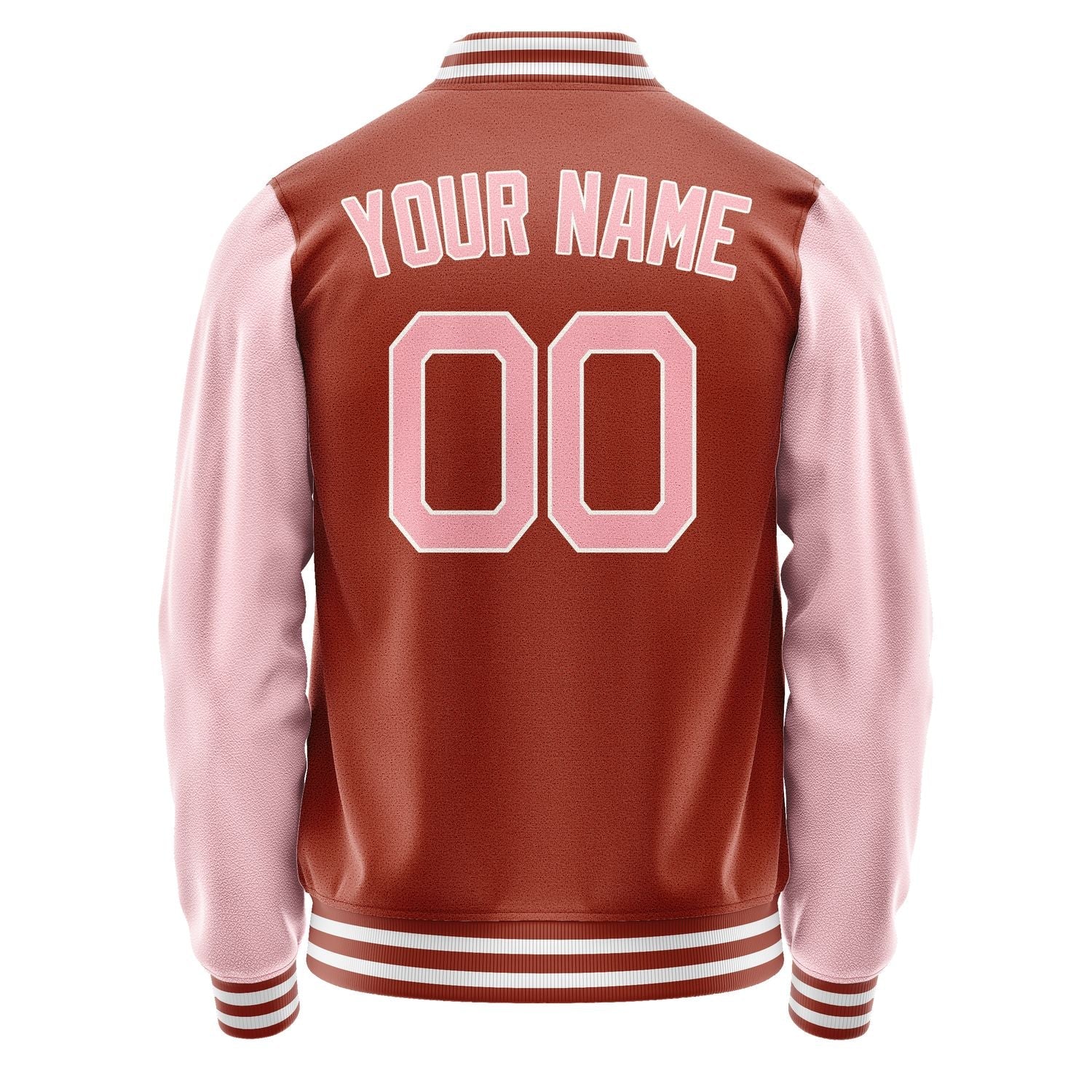 Custom Coral Red Light Pink Jacket JA1616211618B21821