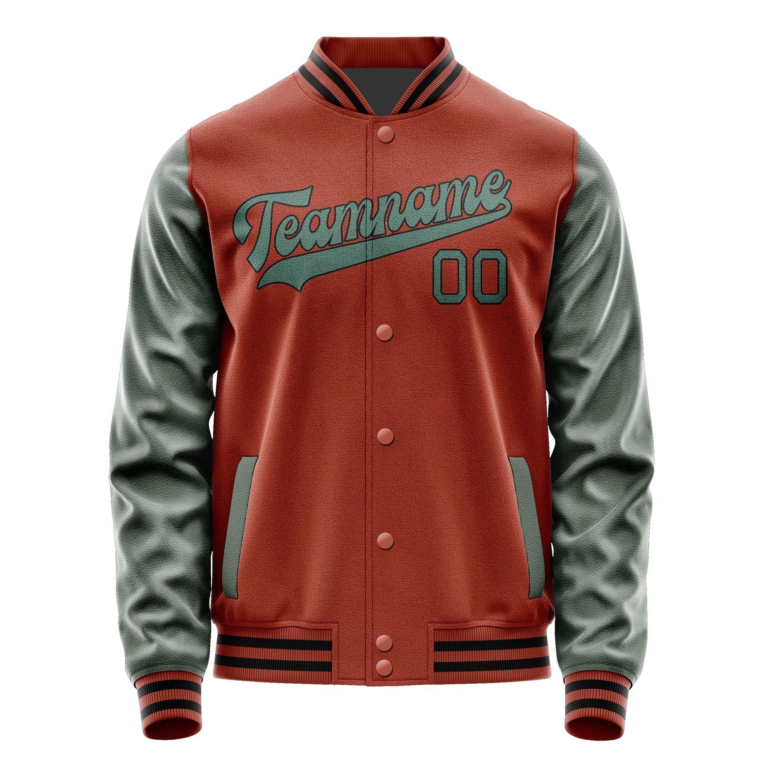 Custom Coral Red Blue Green Jacket JA1616271617B31727