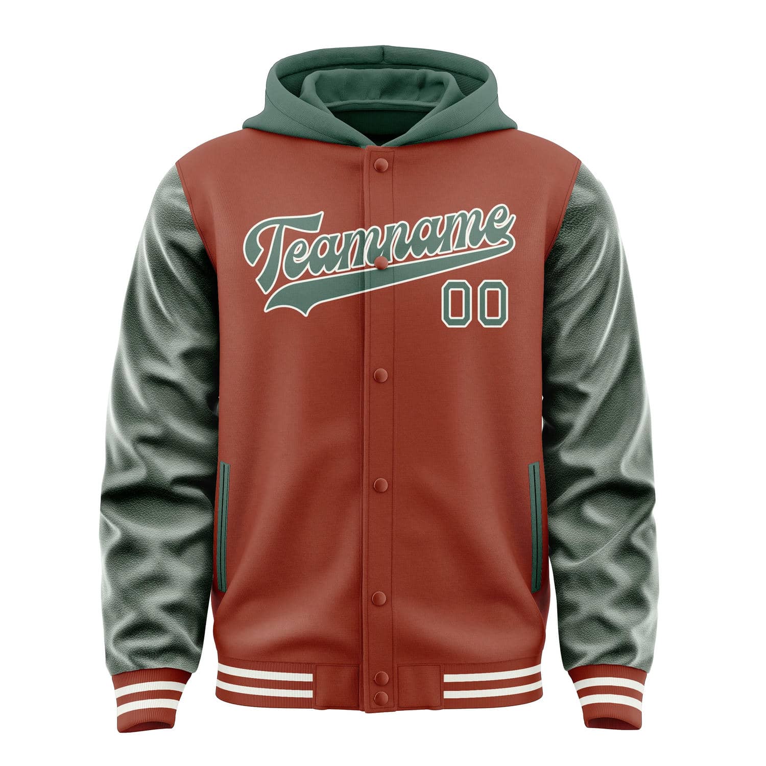 Custom Coral Red Blue Green Jacket