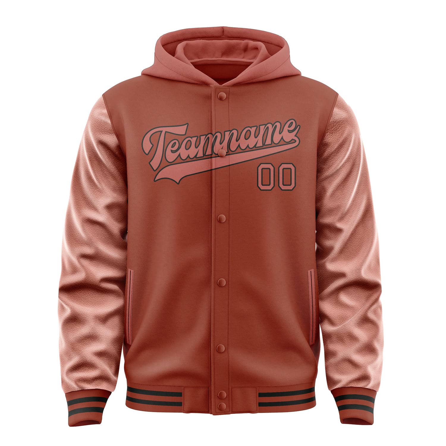 Custom Coral Red Copper Rose Jacket
