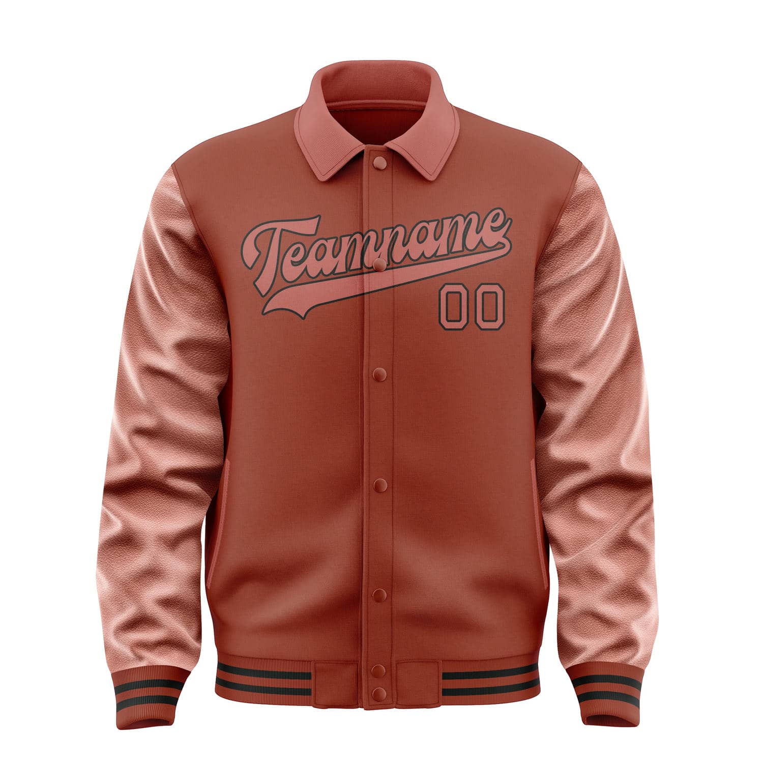 Custom Coral Red Copper Rose Jacket