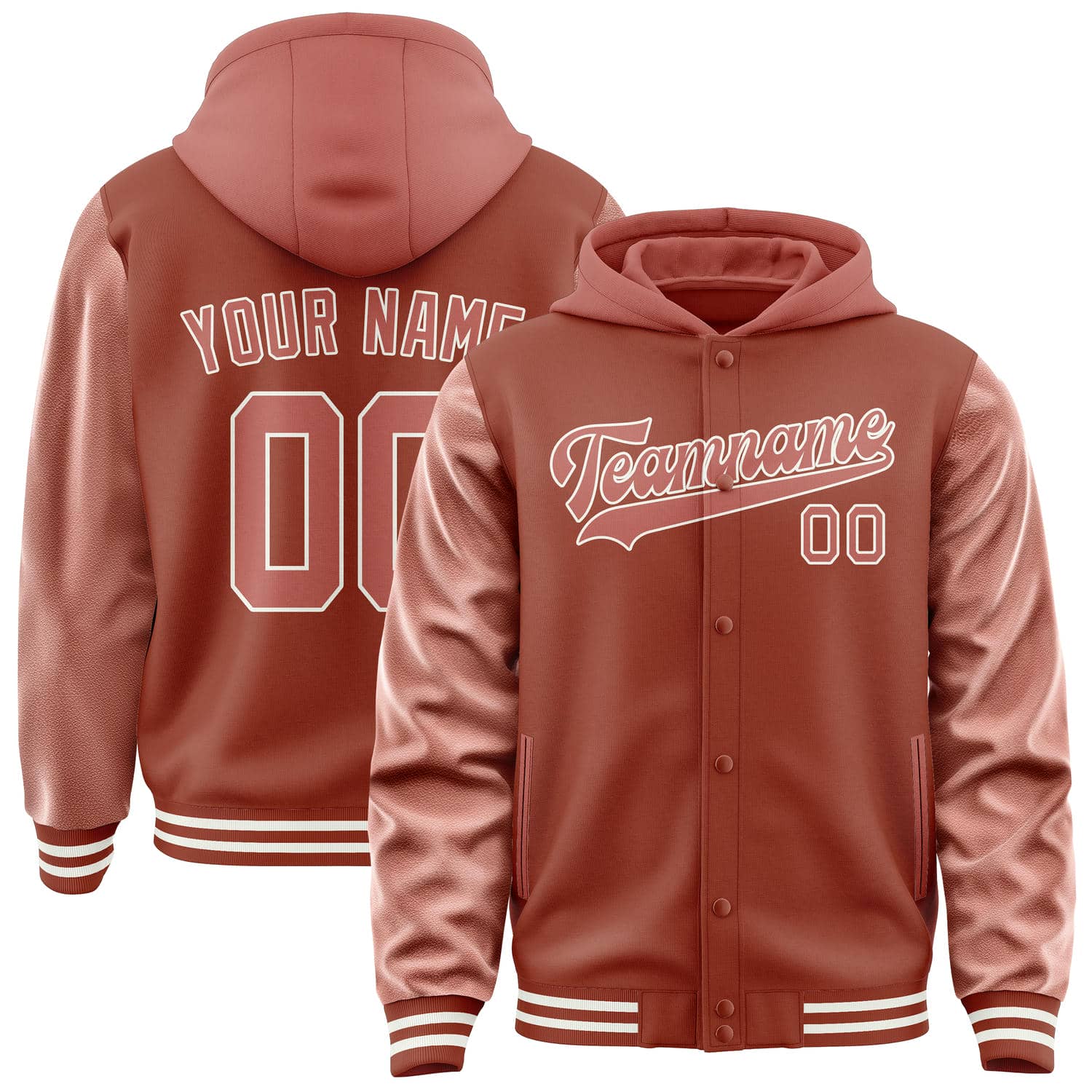 Custom Coral Red Copper Rose Jacket