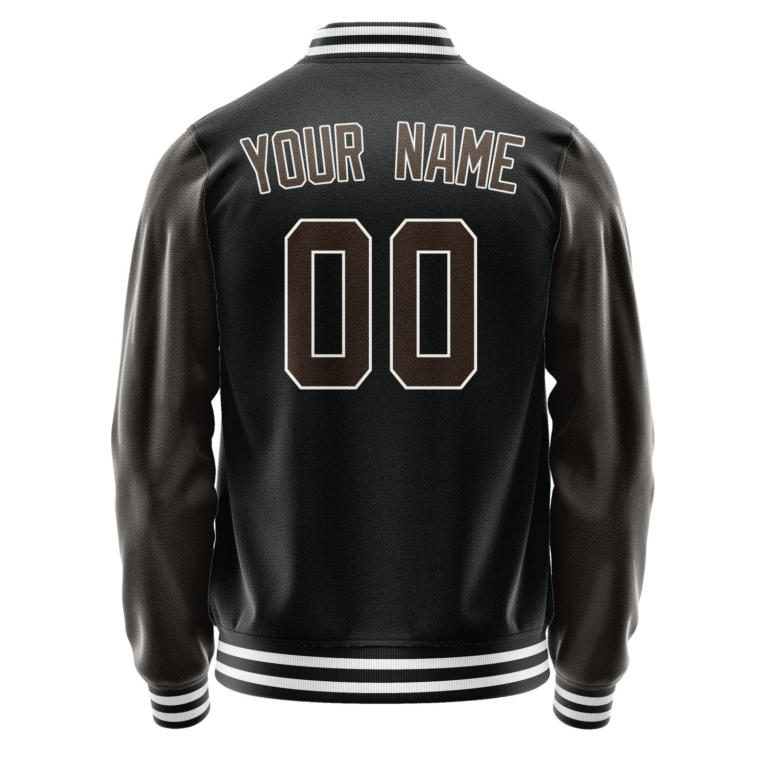 Custom Black Brown Jacket JA1717011718B31801