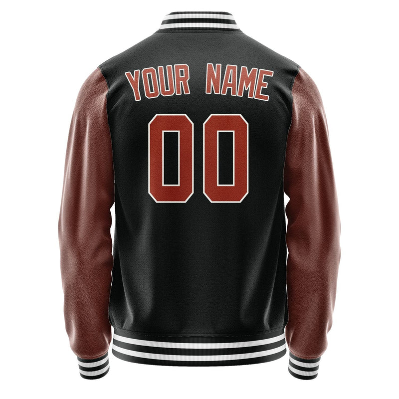 Custom Black Coral Red Jacket JA1717161718B31816