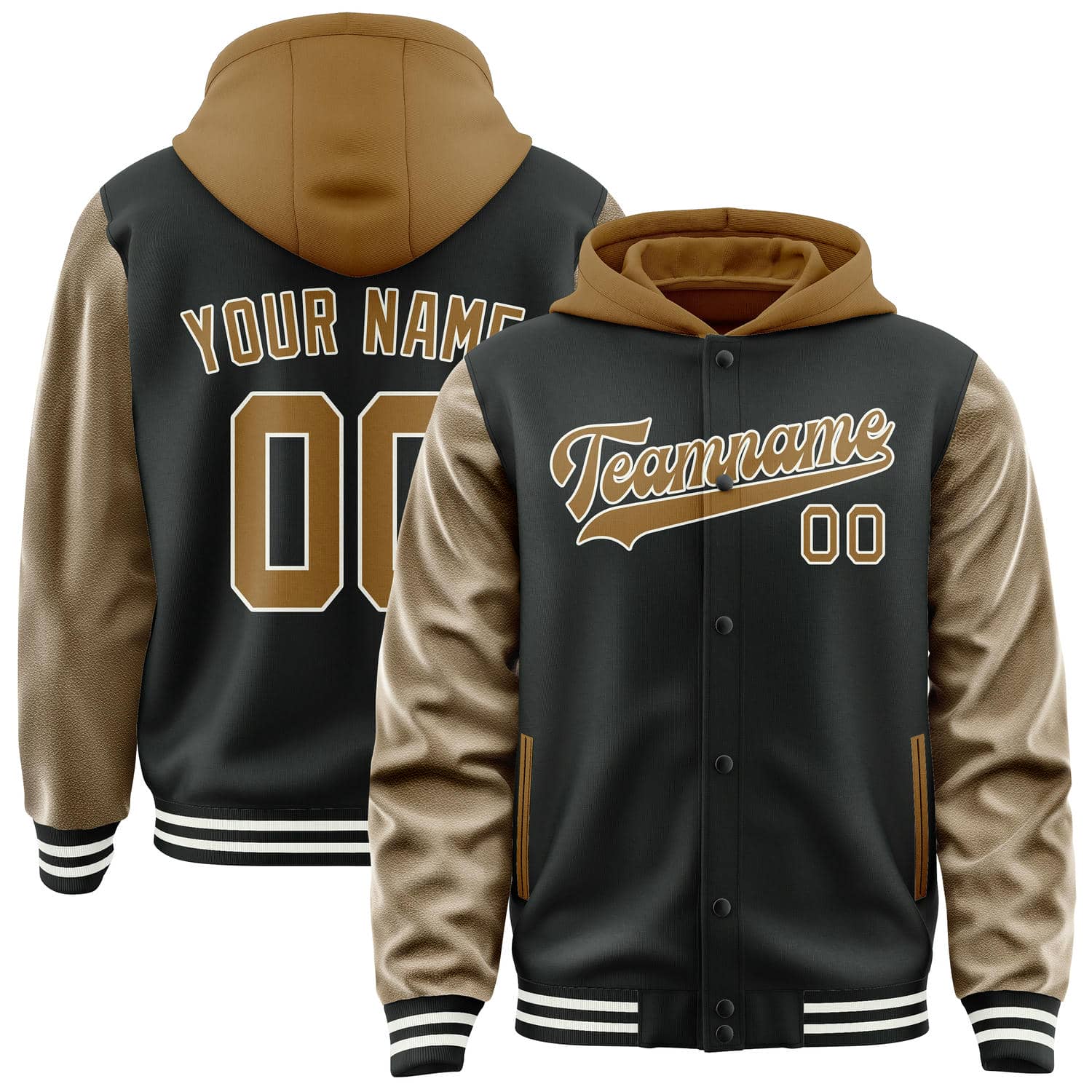 Custom Black Khaki Jacket