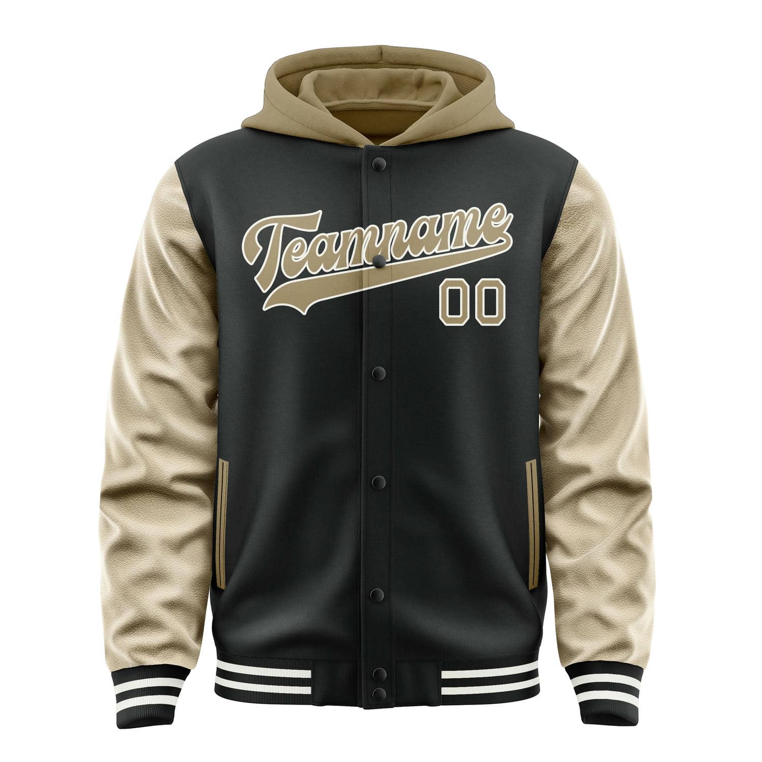 Custom Black Light Khaki Jacket