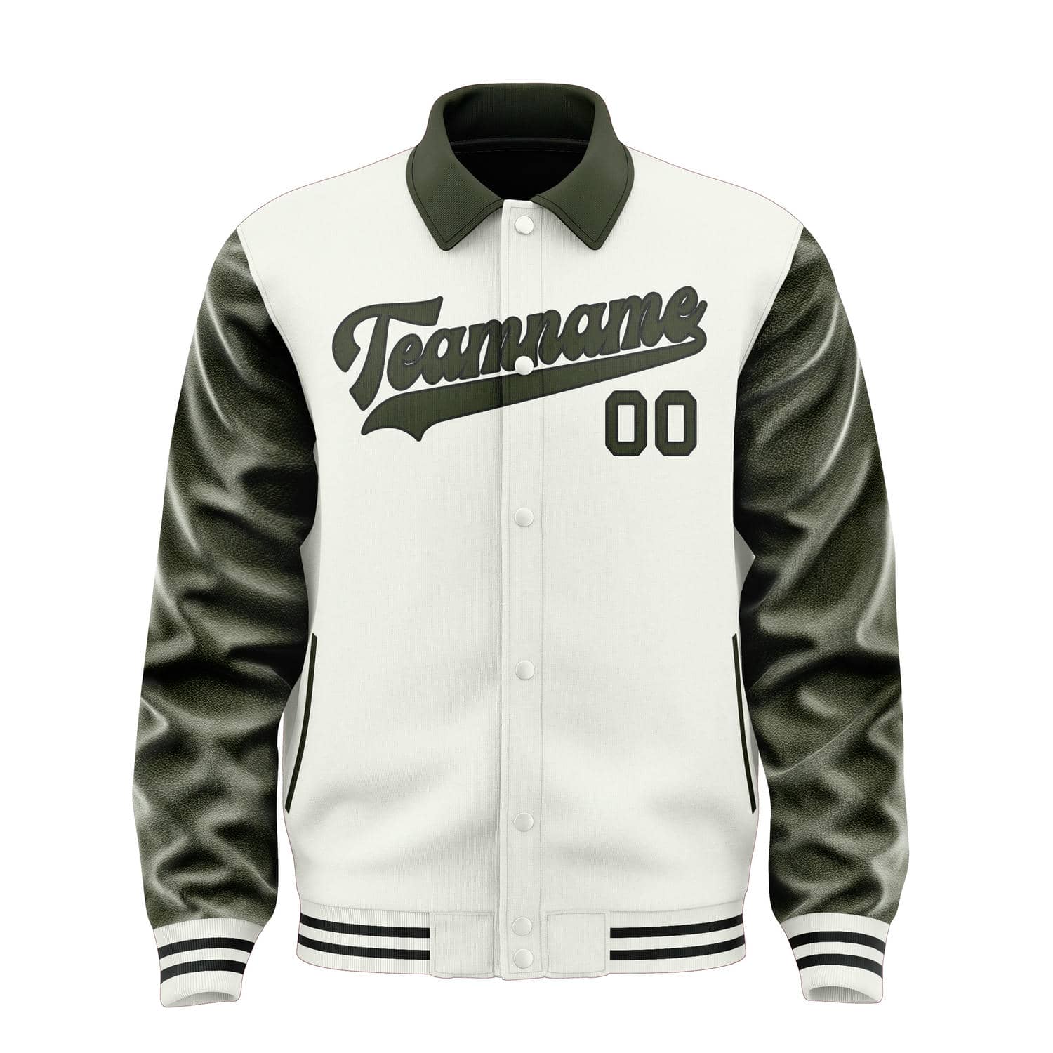 Custom White Olive Jacket