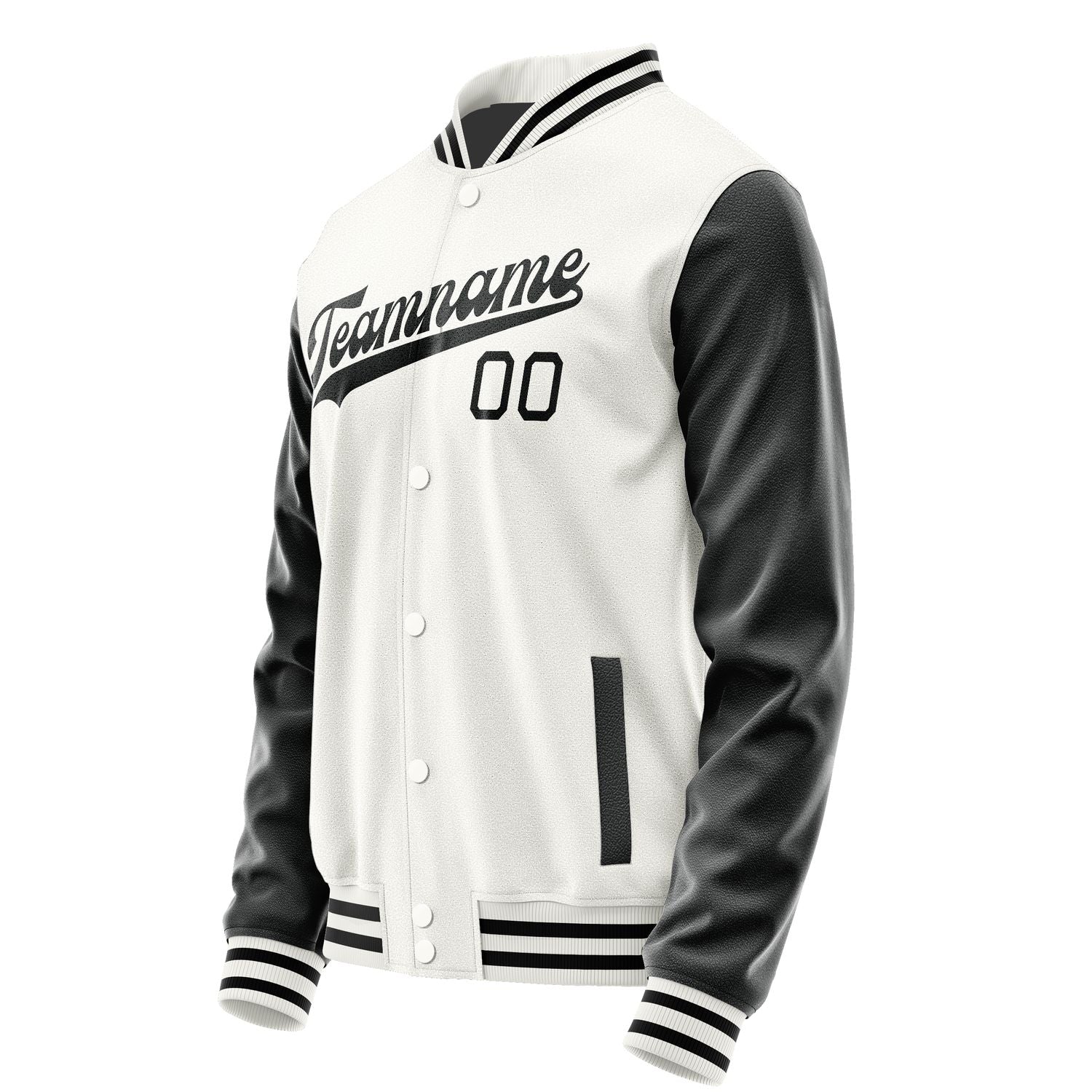 Custom White Black Jacket JA1818171817B31717