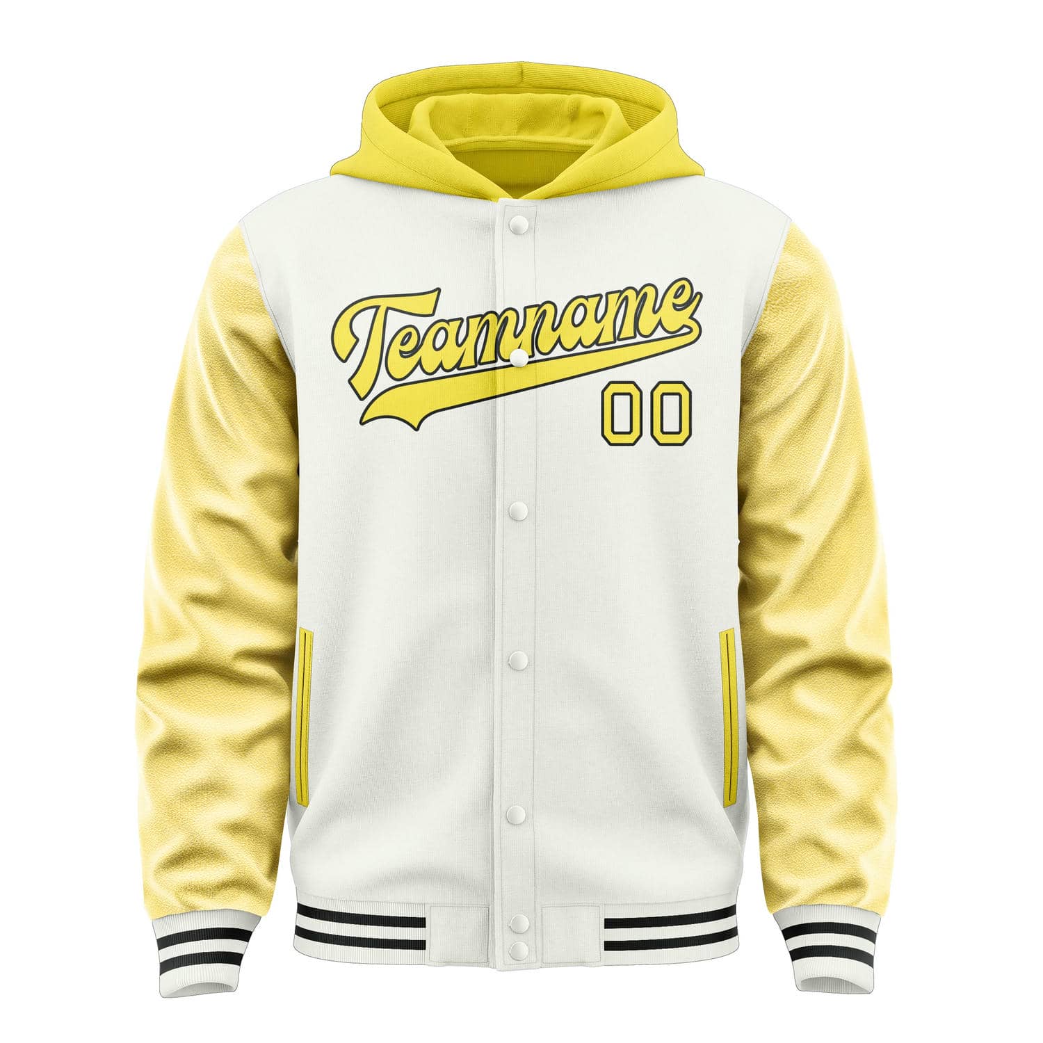 Custom White Light Yellow Jacket