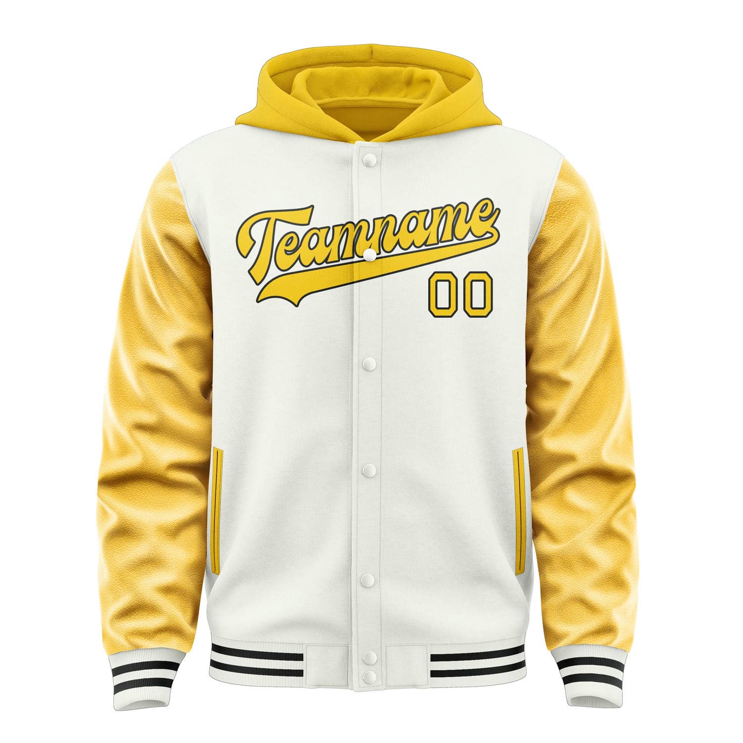 Custom White Gold Jacket
